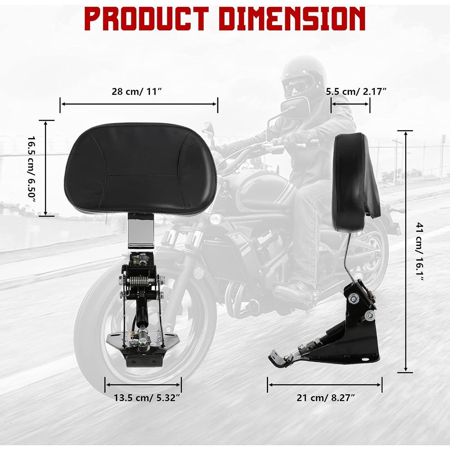 Respaldo Ajustable INNOGLOW para Conductor Harley 2009-2020