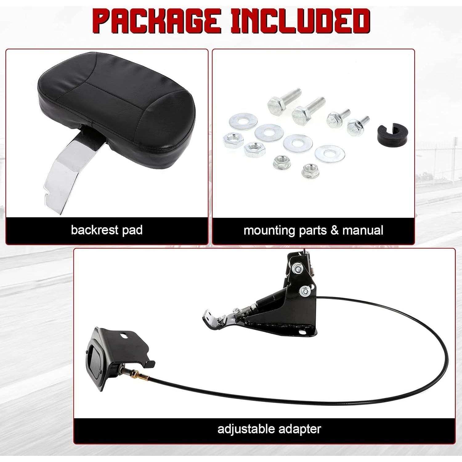 Respaldo Ajustable INNOGLOW para Conductor Harley 2009-2020