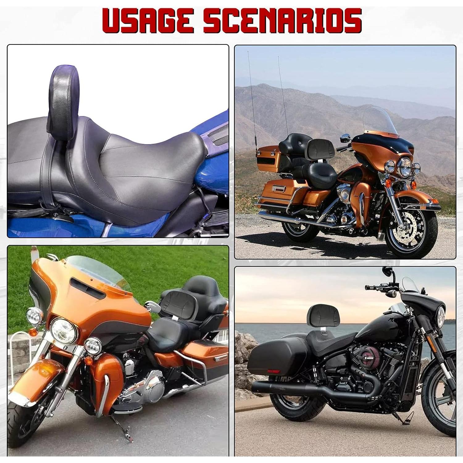 Respaldo Ajustable INNOGLOW para Conductor Harley 2009-2020