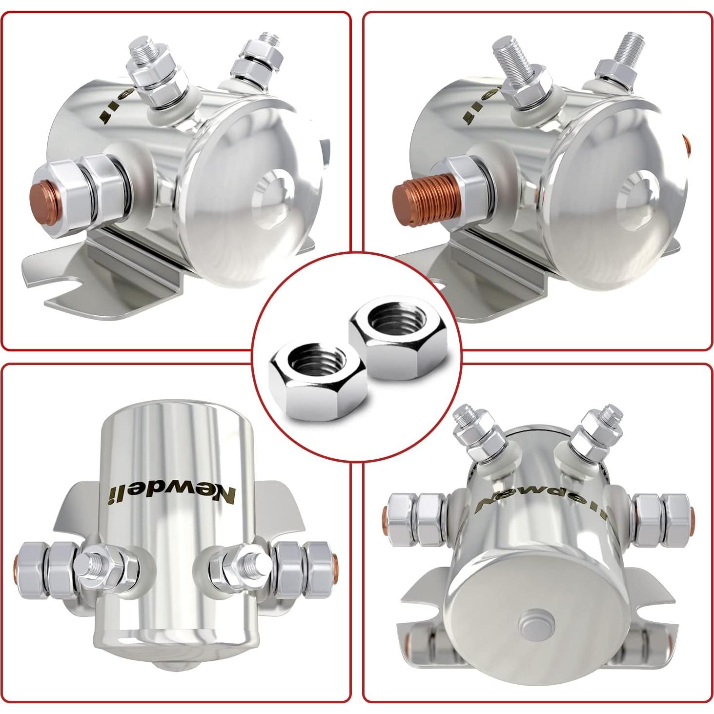 Relé de Solenoide Newdeli 300A 12VDC para Carritos de Golf