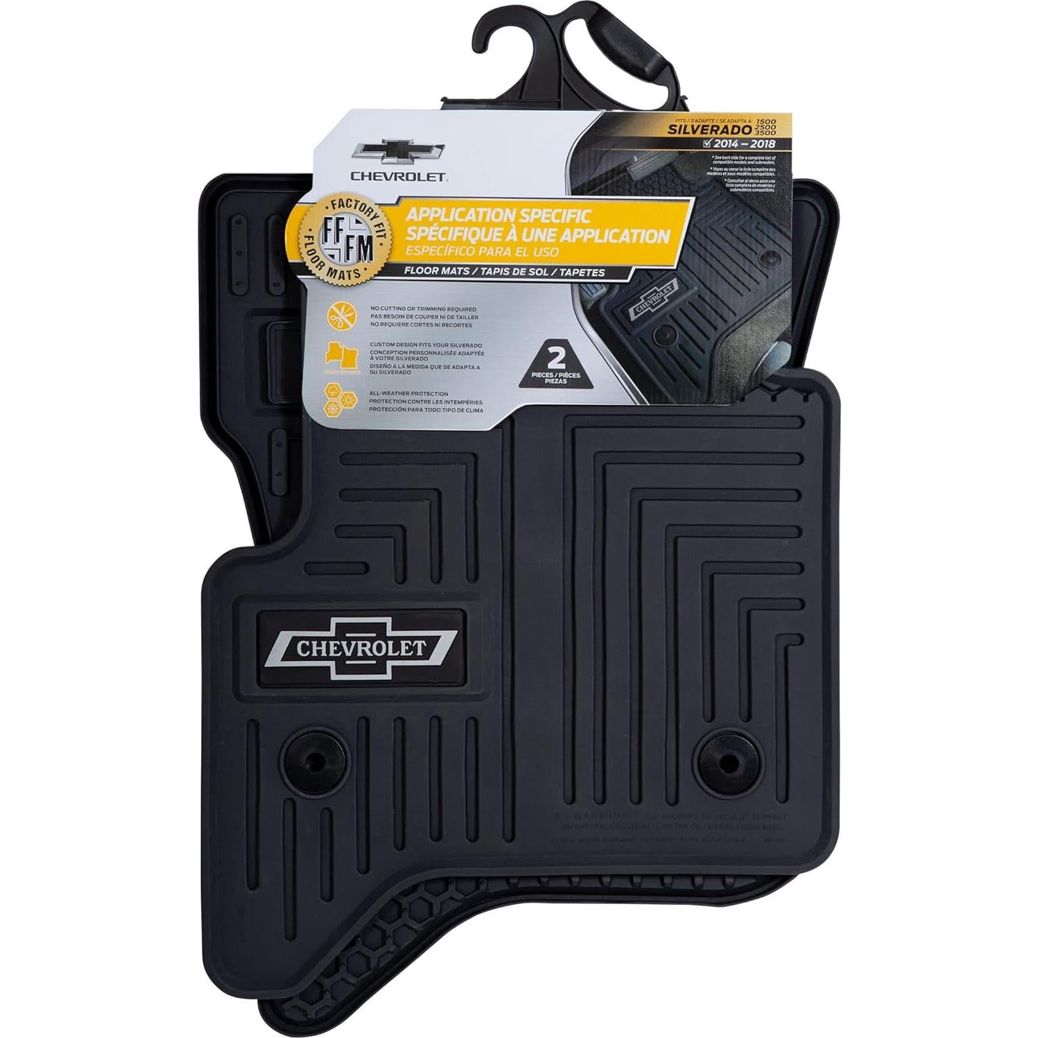 Alfombrillas de Piso Frontales Plasticolor para Chevrolet Silverado 2014-2018