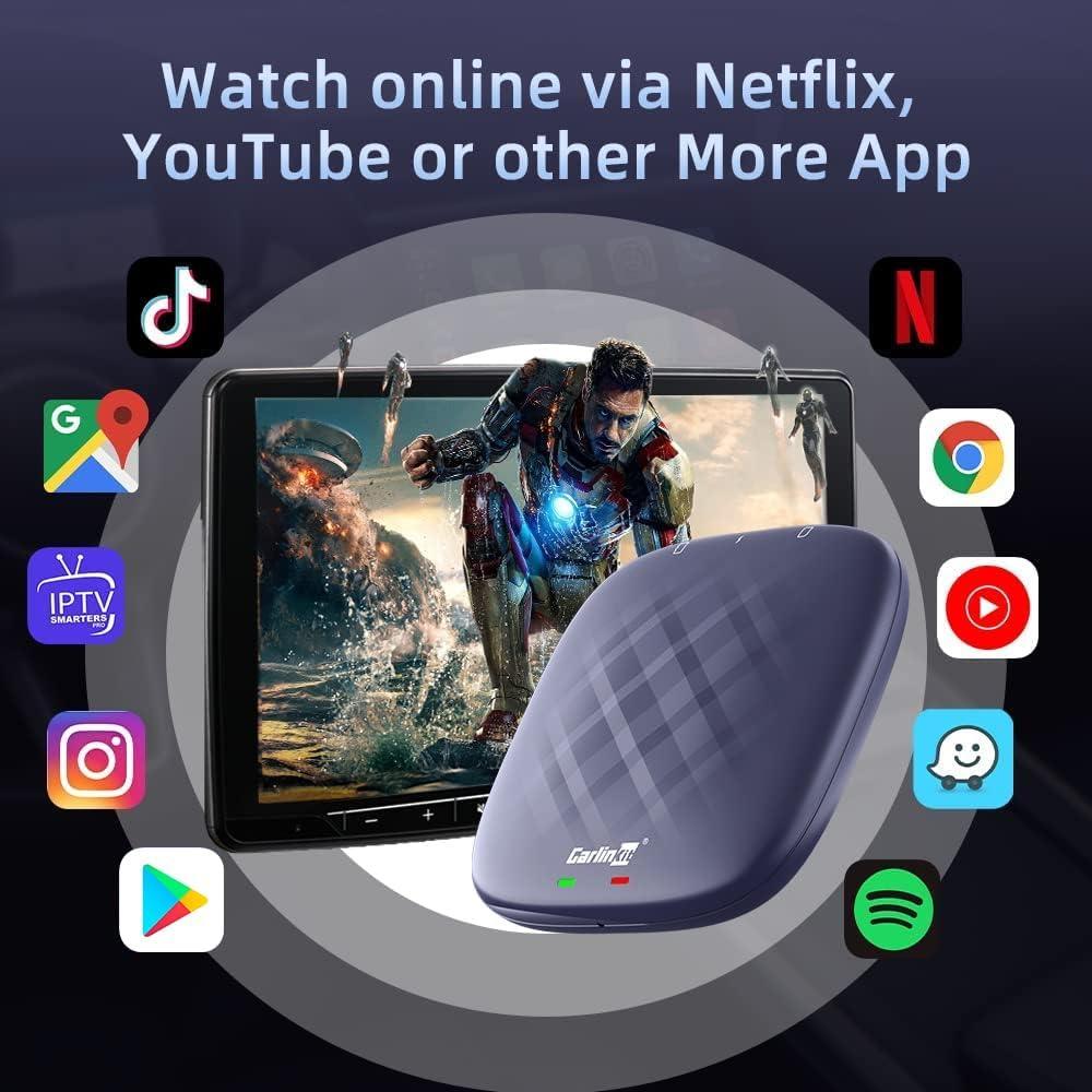 Adaptador Carlinkit AI Box Max Plus para CarPlay y Android 13.0