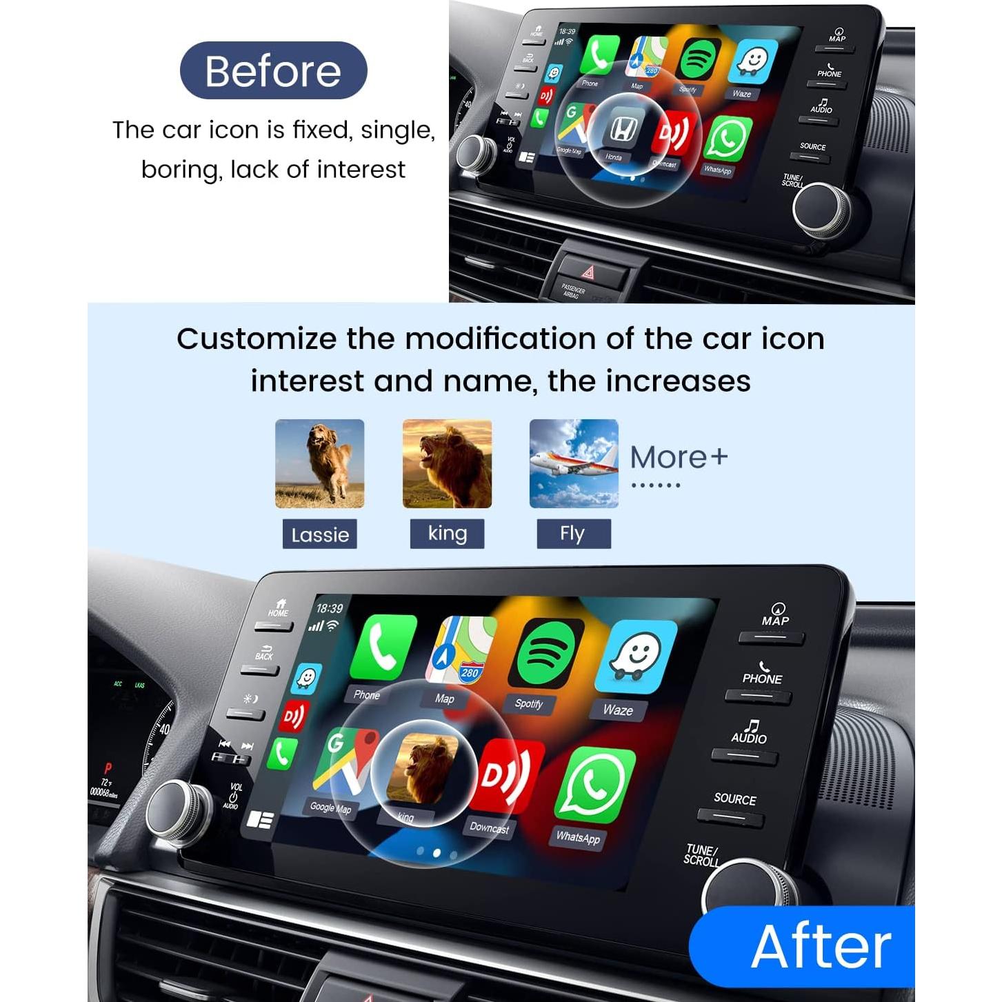 Adaptador Inalámbrico CarPlay Carlinkit 3.0 para Autos 2016-2018