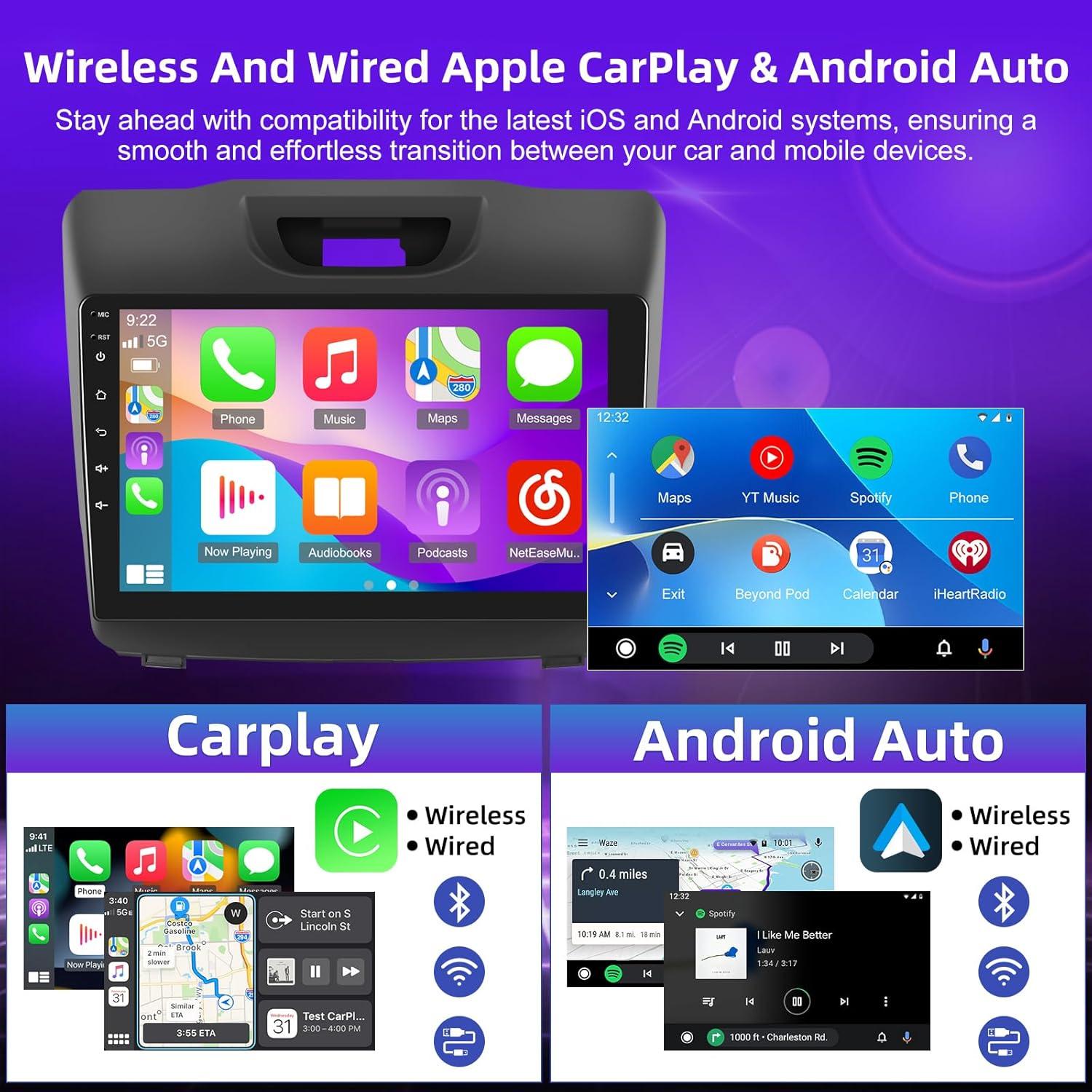 Radio de Coche EKAT para Isuzu D-MAX/MU-X 2015-2018 - 9" Android 13