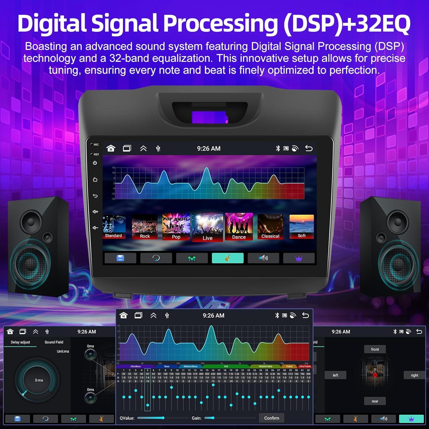 Radio de Coche EKAT para Isuzu D-MAX/MU-X 2015-2018 - 9" Android 13