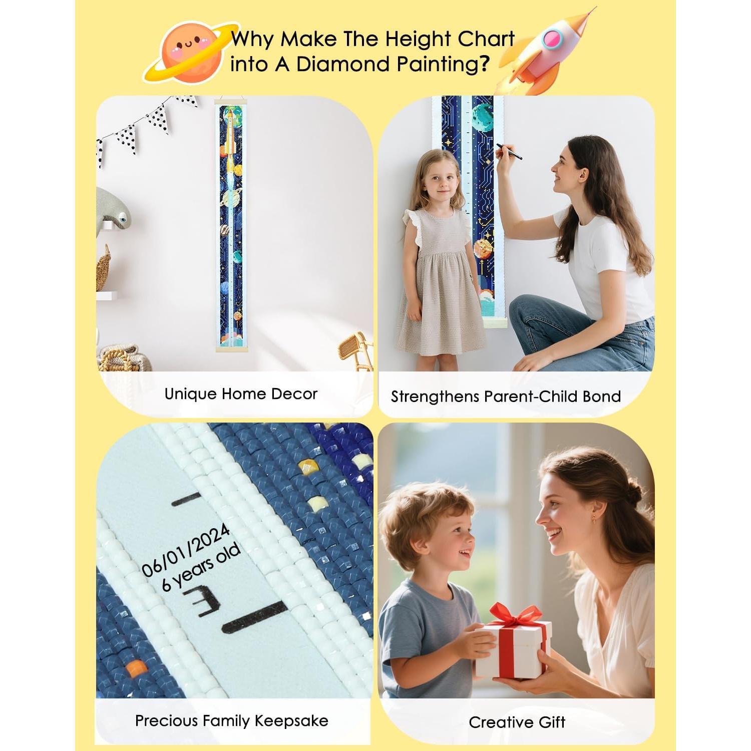 Gráfico de Crecimiento para Pared ForeverYoung Cohete 45.7x71.1cm