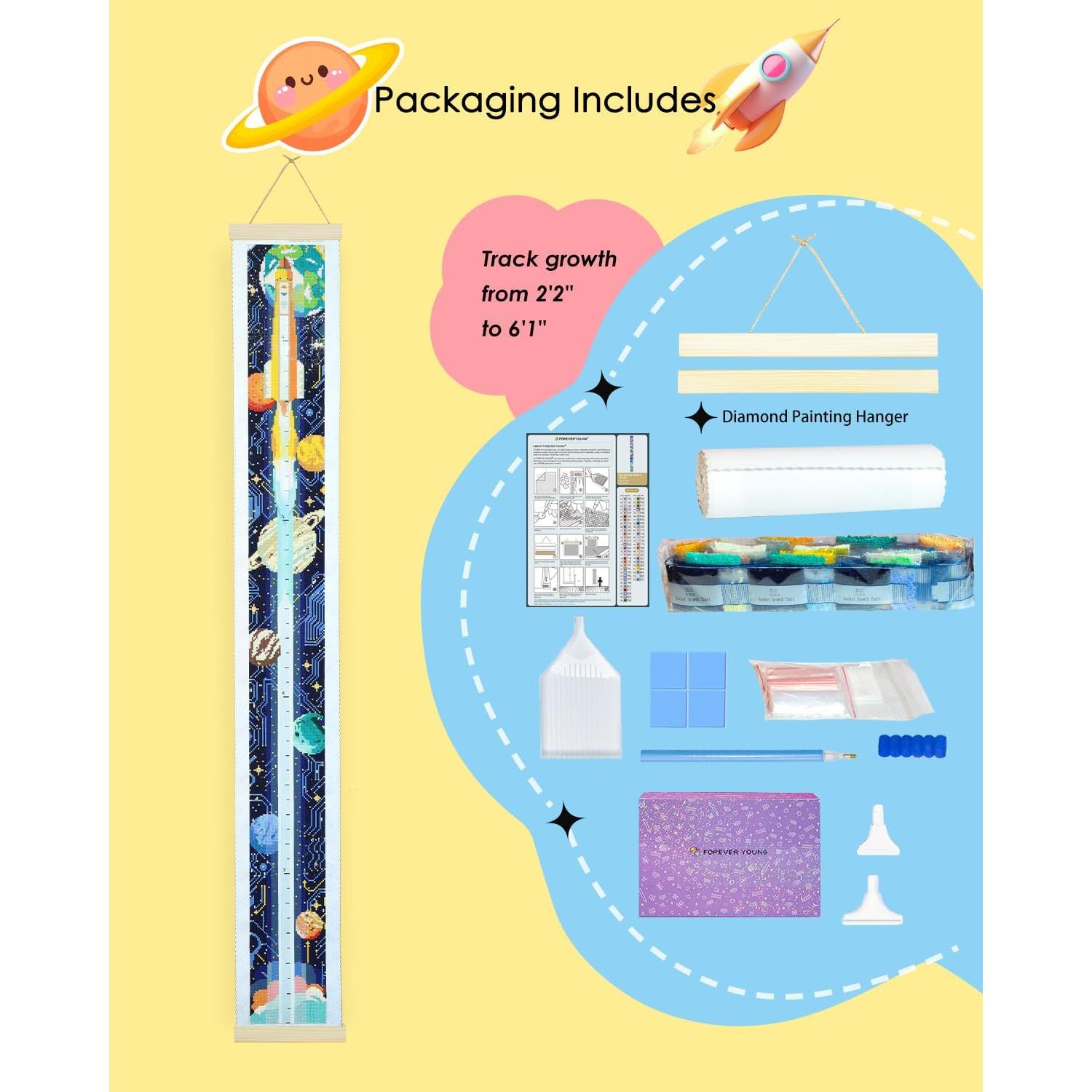 Gráfico de Crecimiento para Pared ForeverYoung Cohete 45.7x71.1cm