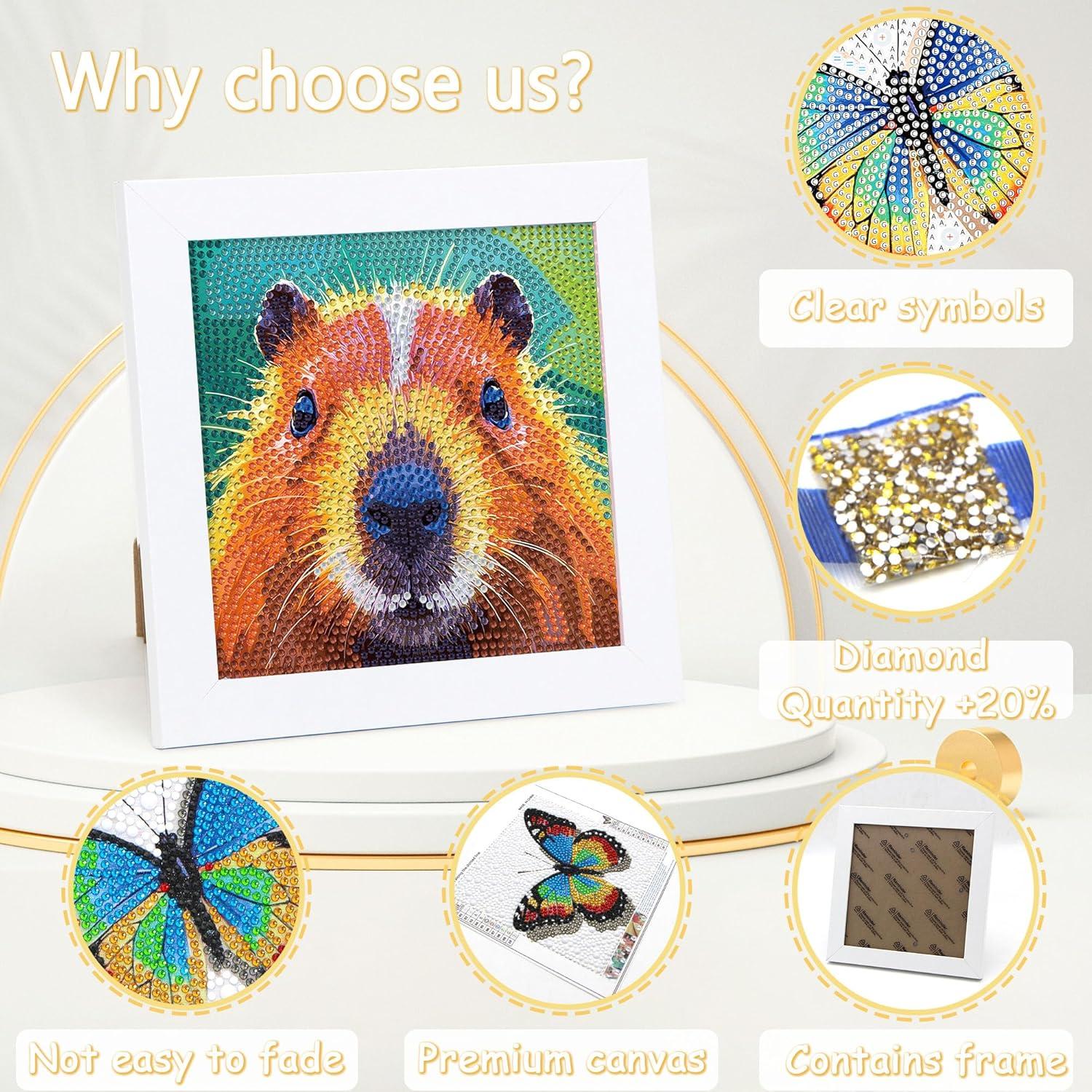 Kit de Pintura de Diamantes Lesaonsy Capibara 15x15cm