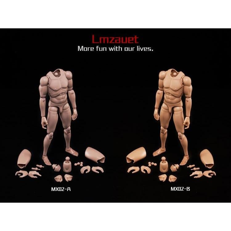 Figura de acción 1/6 masculina muscular Lmzauet MX02-A PVC