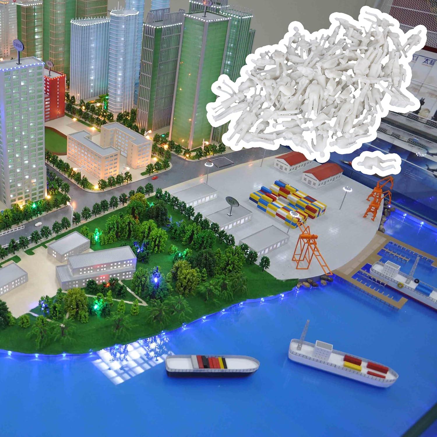 Figuras Arquitectónicas Blancas BQLZR 1:100 Paquete 100 Unidades