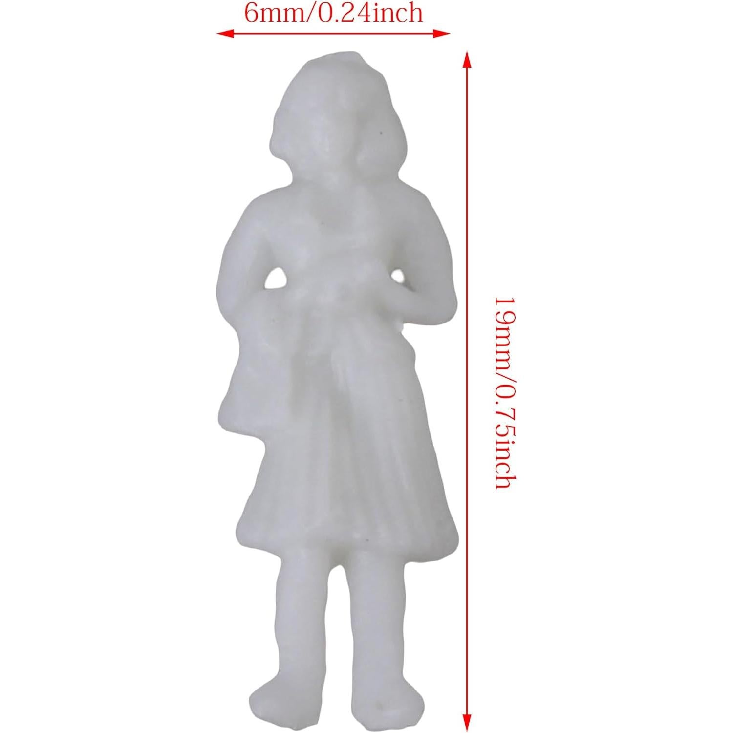 Figuras Arquitectónicas Blancas BQLZR 1:100 Paquete 100 Unidades