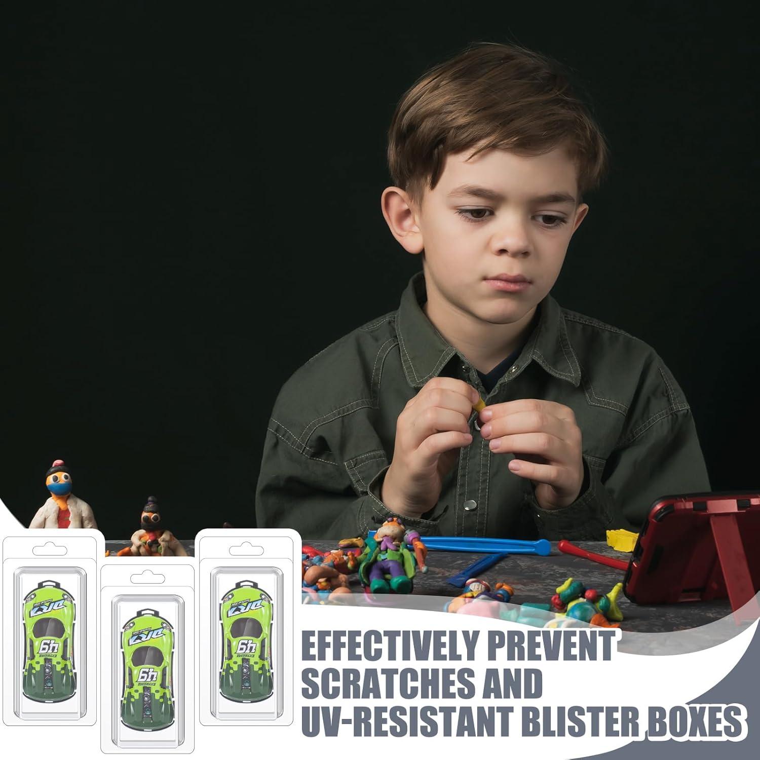 Cajas Protectores de Plástico Blister Wesiti 100 Pcs para Figuras