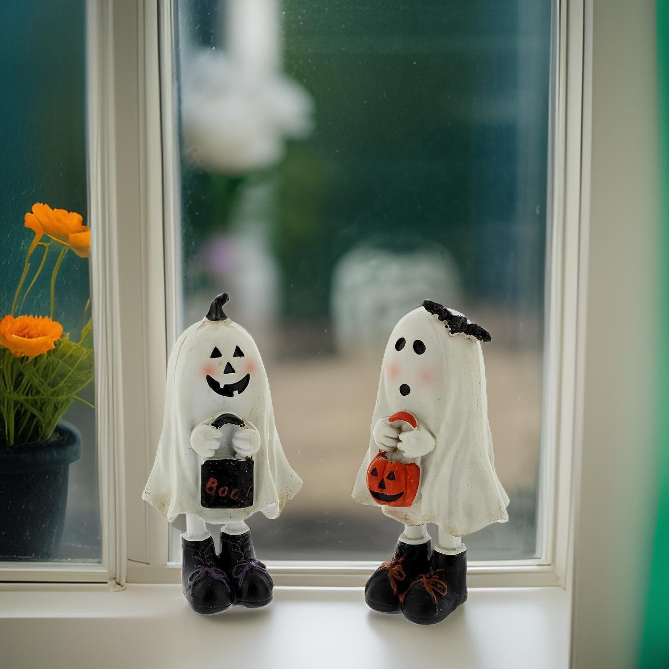 Set de 2 Figuras de Fantasmas de Halloween The Bridge 14 cm