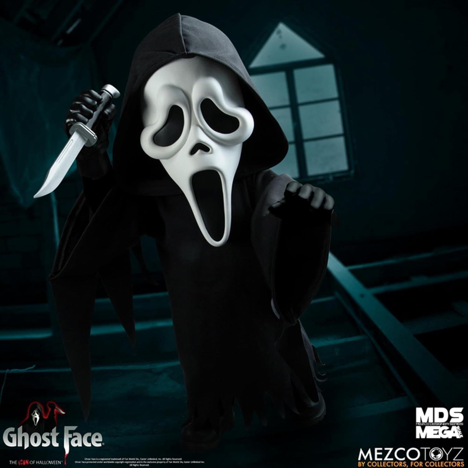 Figura de Colección Ghost Face Mezco MDS Mega Scale 38.1 cm