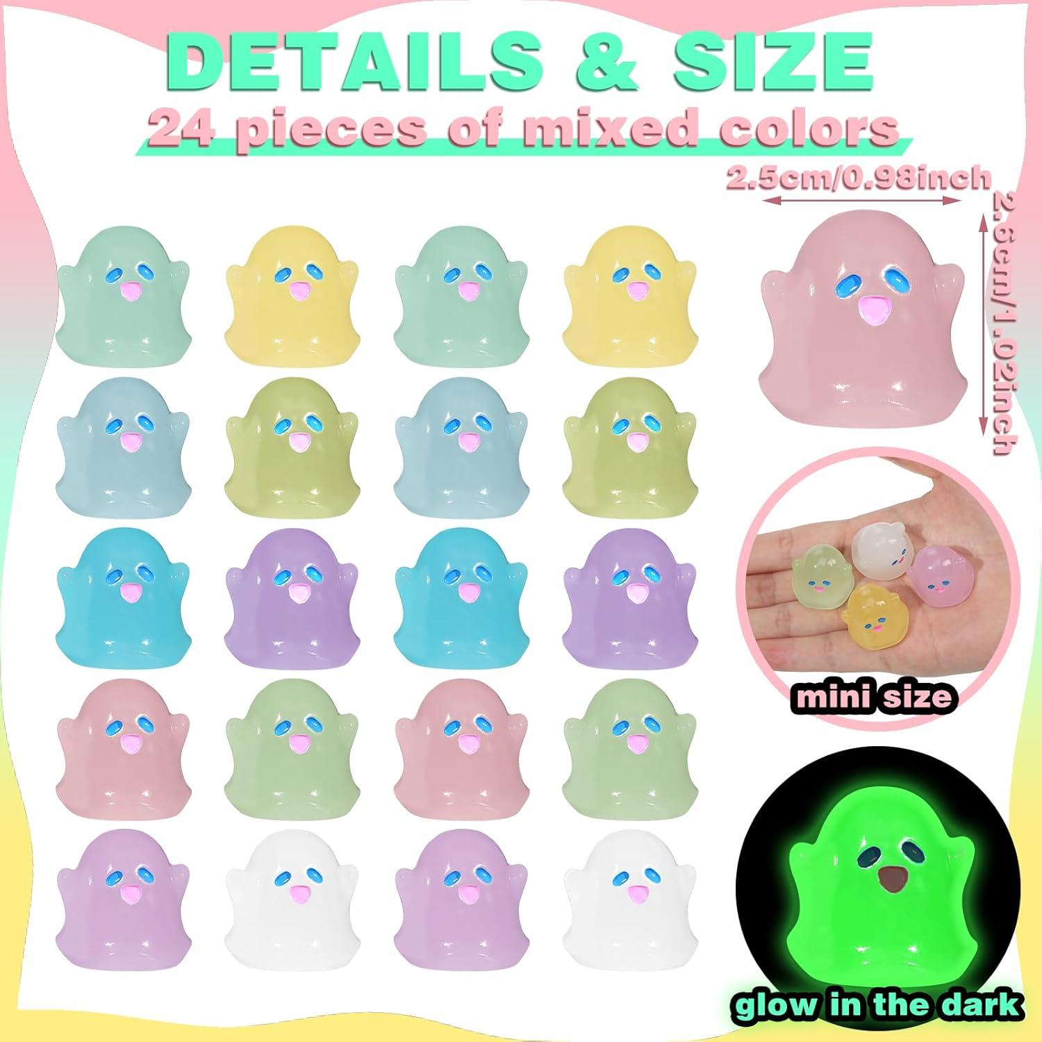Figuras Mini Fantasmas Luminiscentes Halloween Liliful - 24 Pcs