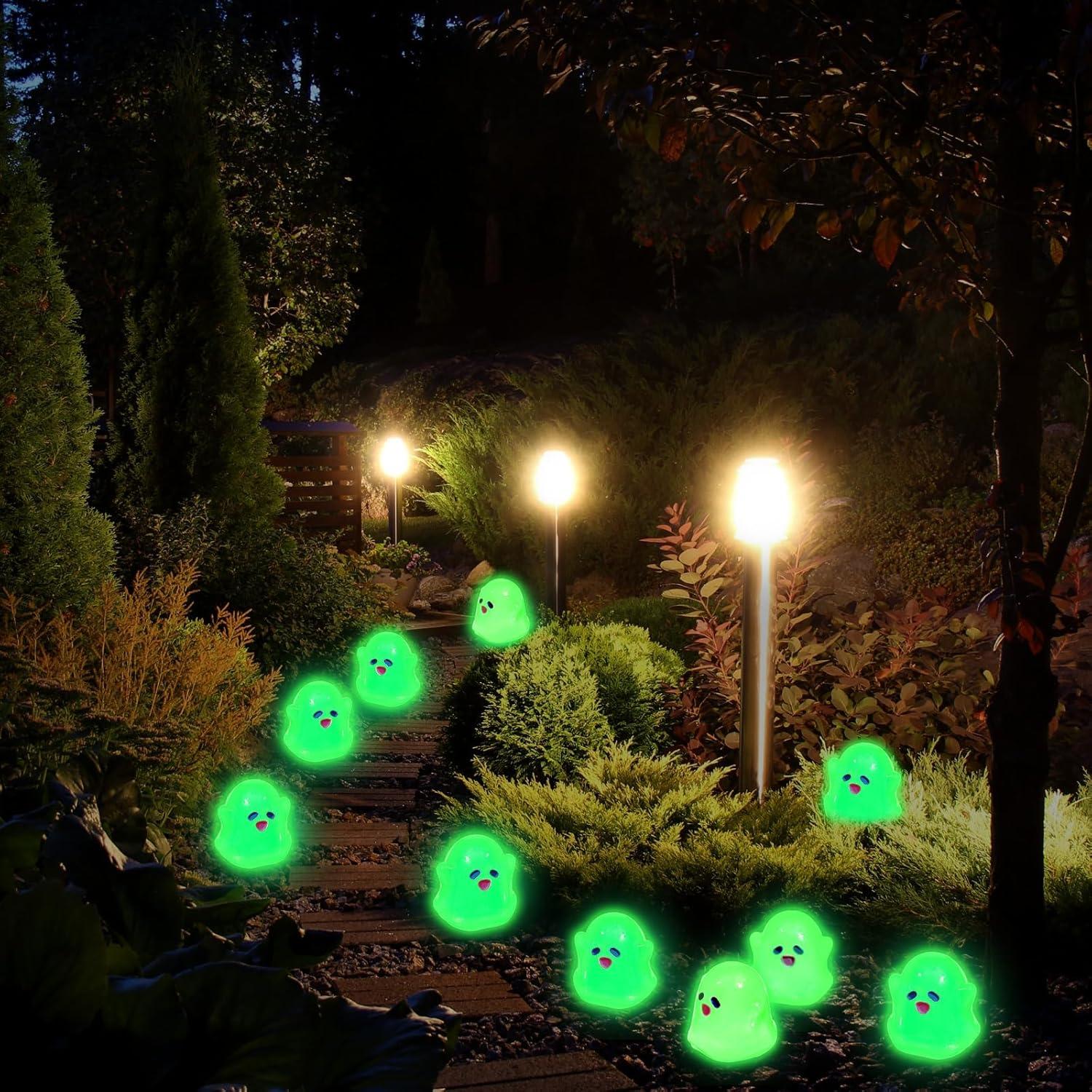 Figuras Mini Fantasmas Luminiscentes Halloween Liliful - 24 Pcs