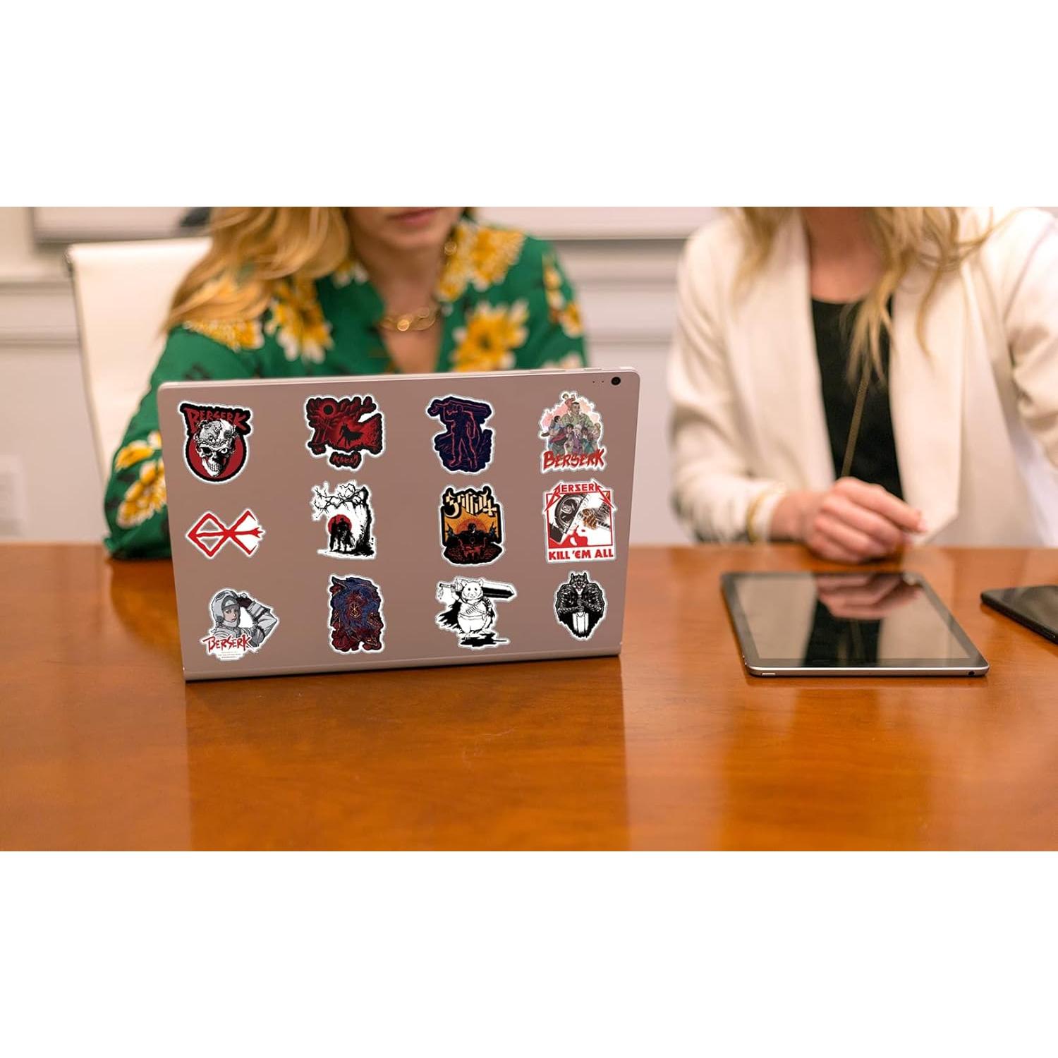 25 Stickers de Anime Berserk UYNIIAW Impermeables Rosa