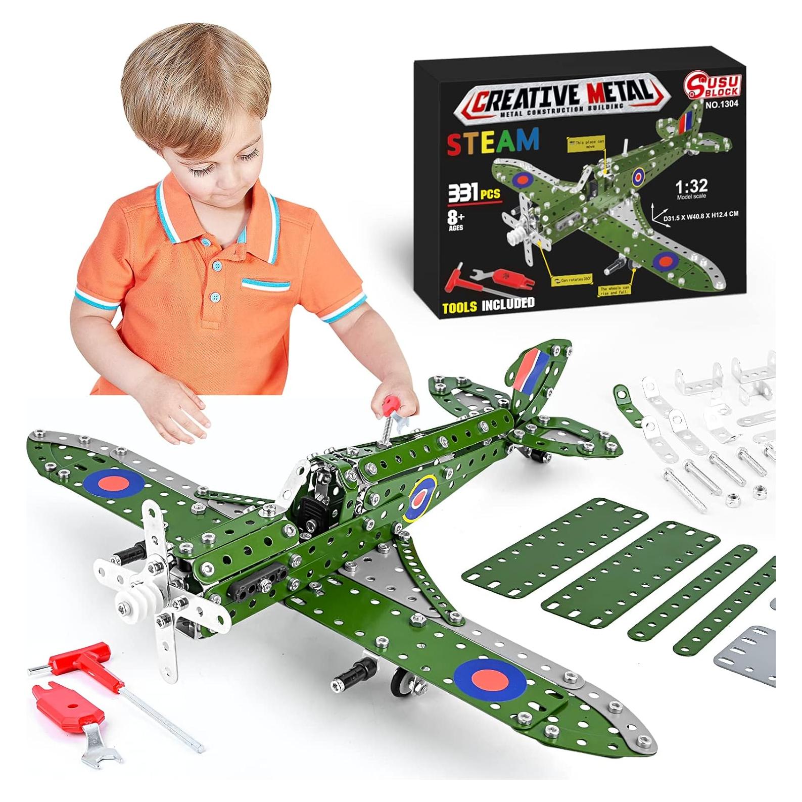 Kit de Construcción de Avión Ferthor Fun 1:32 Metal 331 Piezas