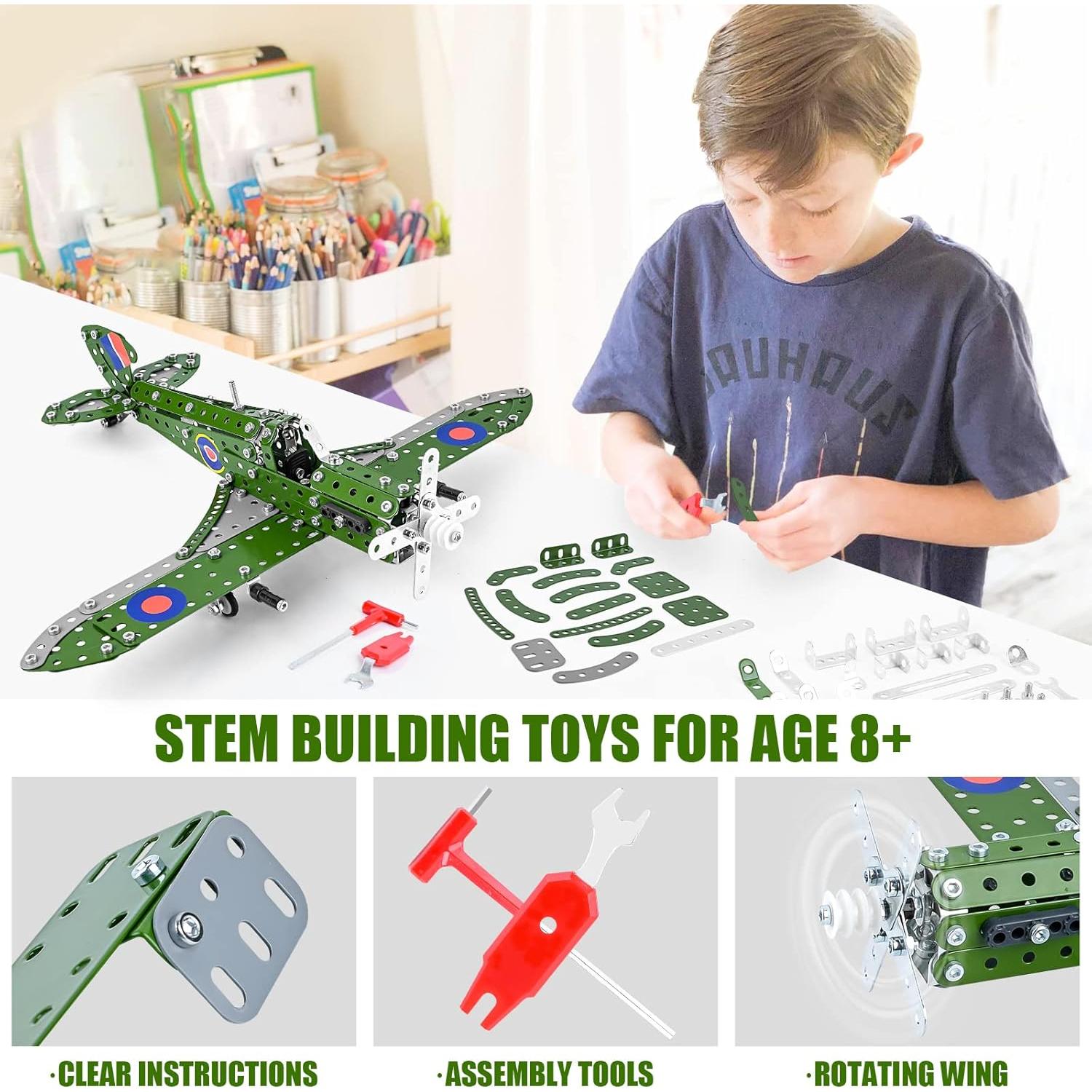 Kit de Construcción de Avión Ferthor Fun 1:32 Metal 331 Piezas