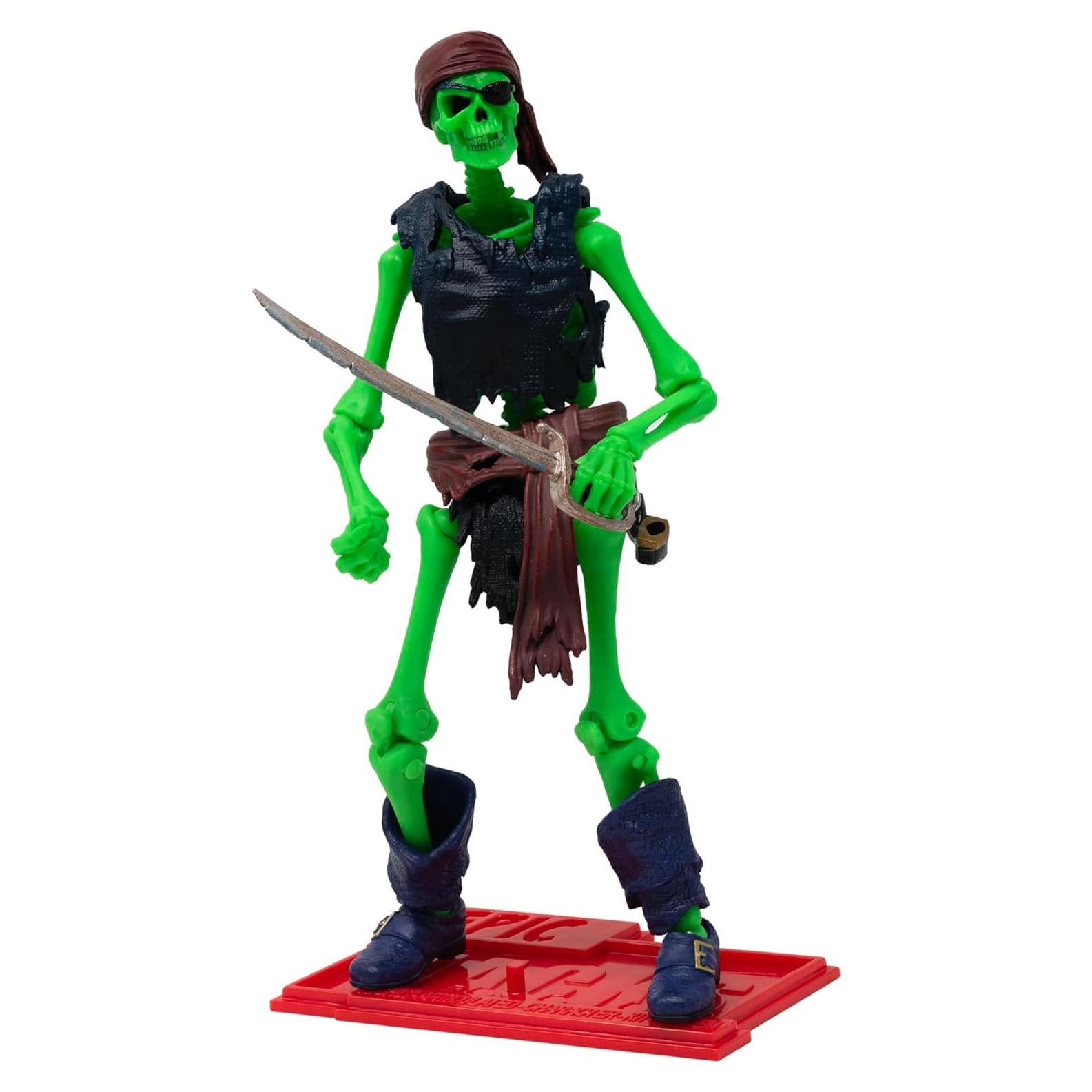 Figura de Acción Esqueleto Pirata Boss Fight 1:12 con Accesorios