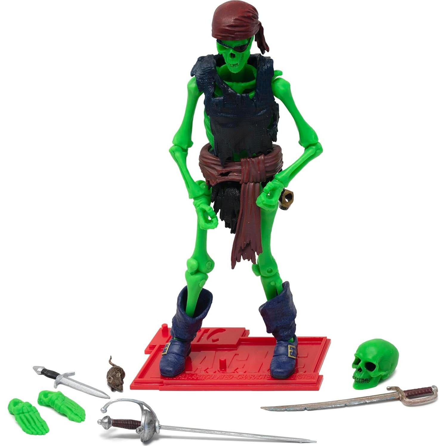 Figura de Acción Esqueleto Pirata Boss Fight 1:12 con Accesorios