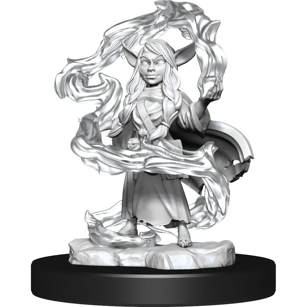 Miniaturas Sin Pintar WizKids Hechicera Goblin y Pícaro 28mm