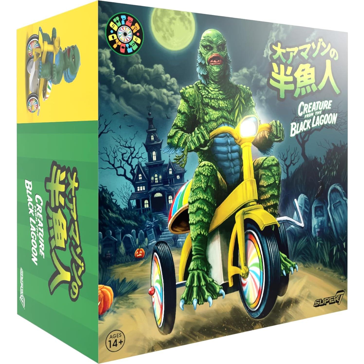 Figura de Acción Super7 Criatura Laguna Negra 5" Triciclo Amarillo