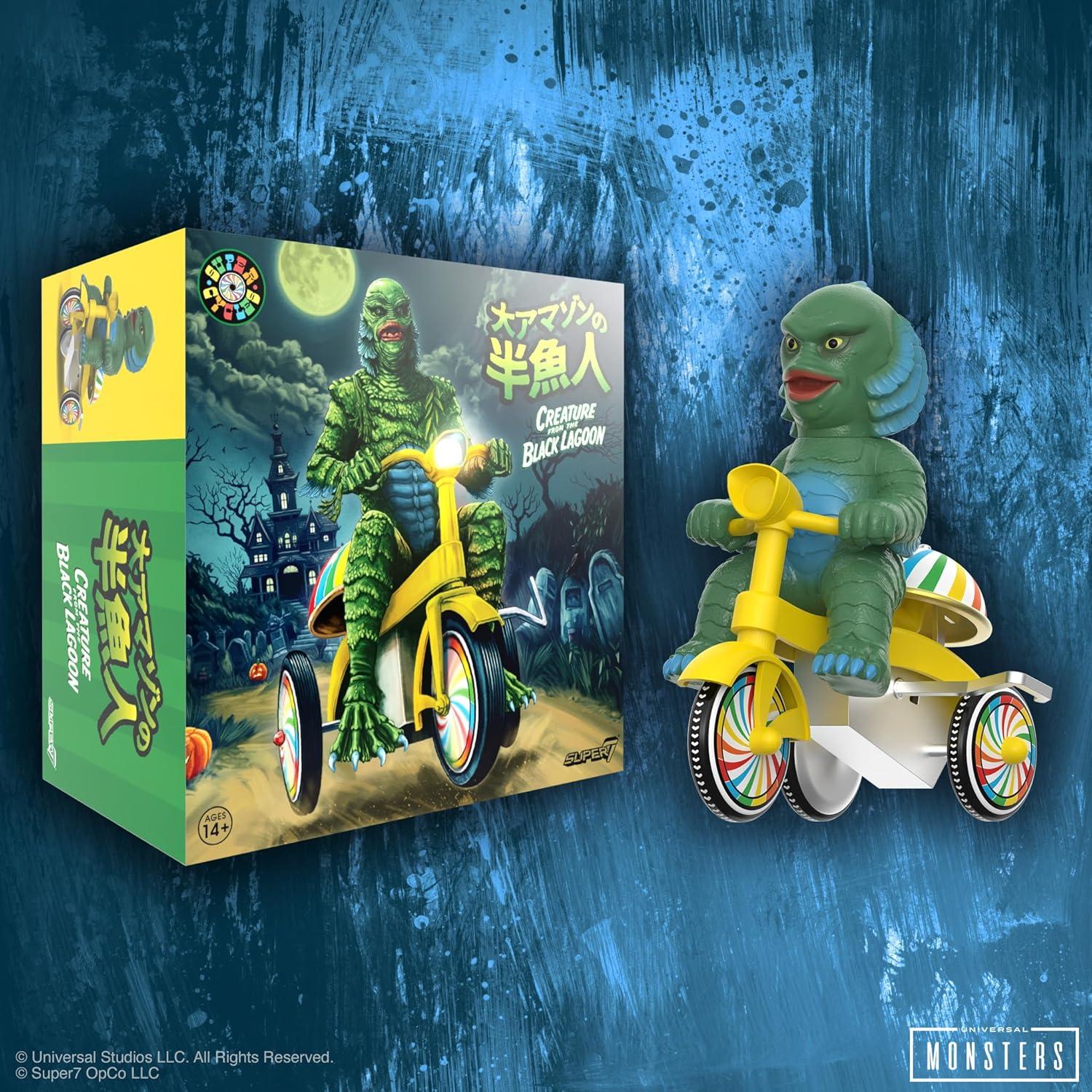 Figura de Acción Super7 Criatura Laguna Negra 5" Triciclo Amarillo