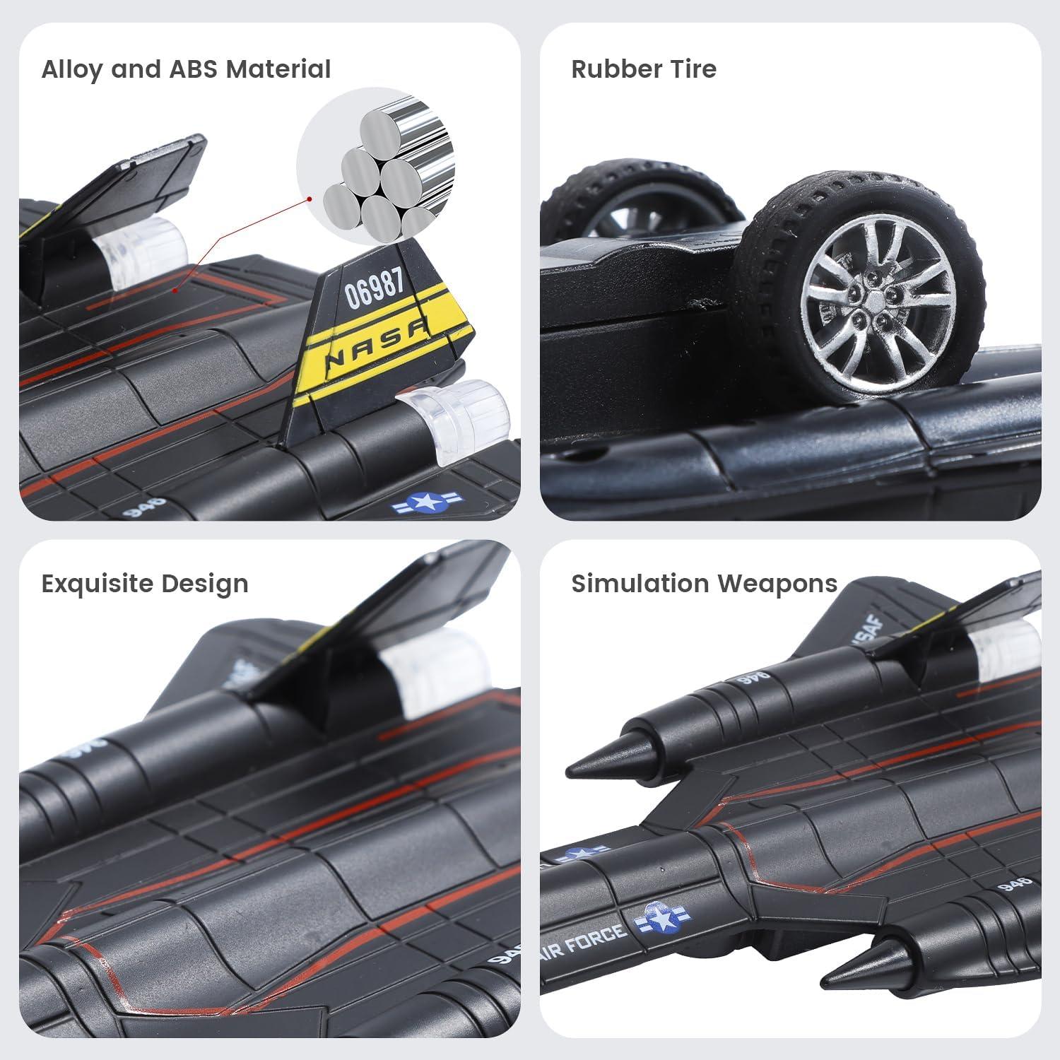 Paquete Doble de Juguetes Aviones de Combate HOLYFUN con Luces y Sonidos
