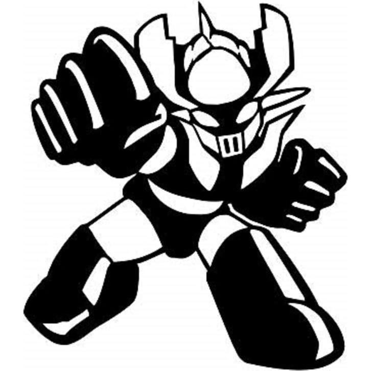 Calcomanía de Vinilo Mazinger Z 14 cm Negro TPJD Venture