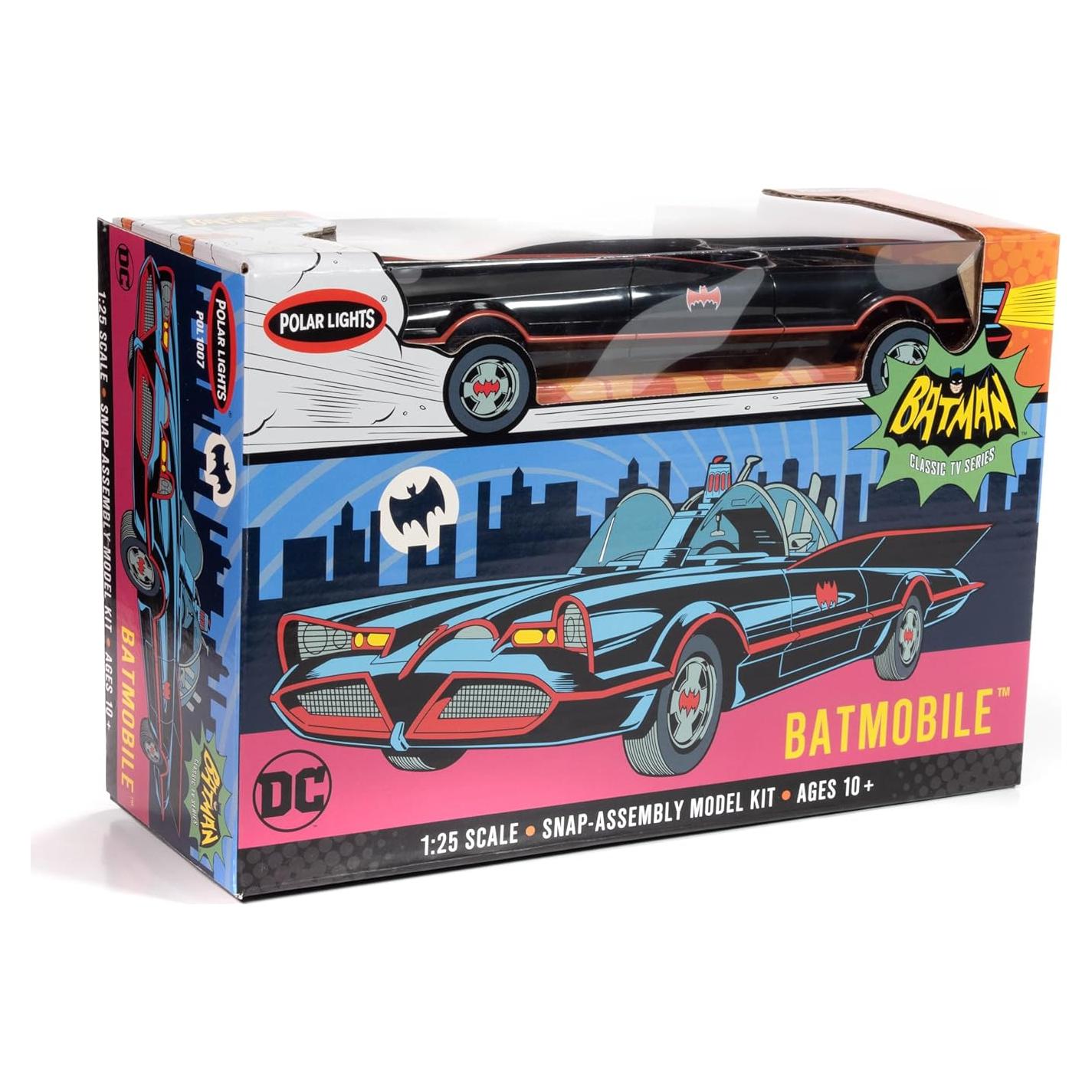 Kit de Modelo Batmobile 1966 Polar Lights 1:25 Pre-pintado