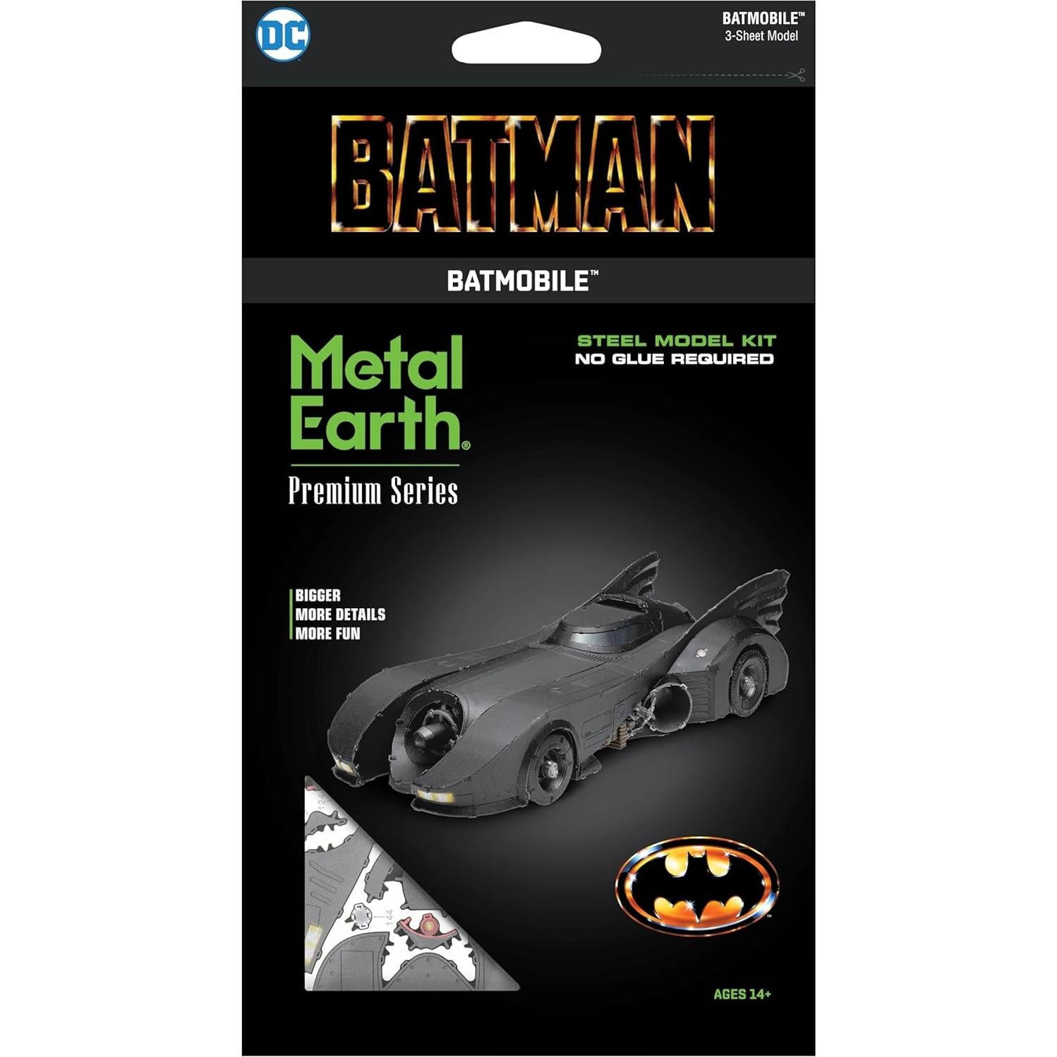 Kit de Modelo 3D Metal Earth Clásico 1989 Batmobile