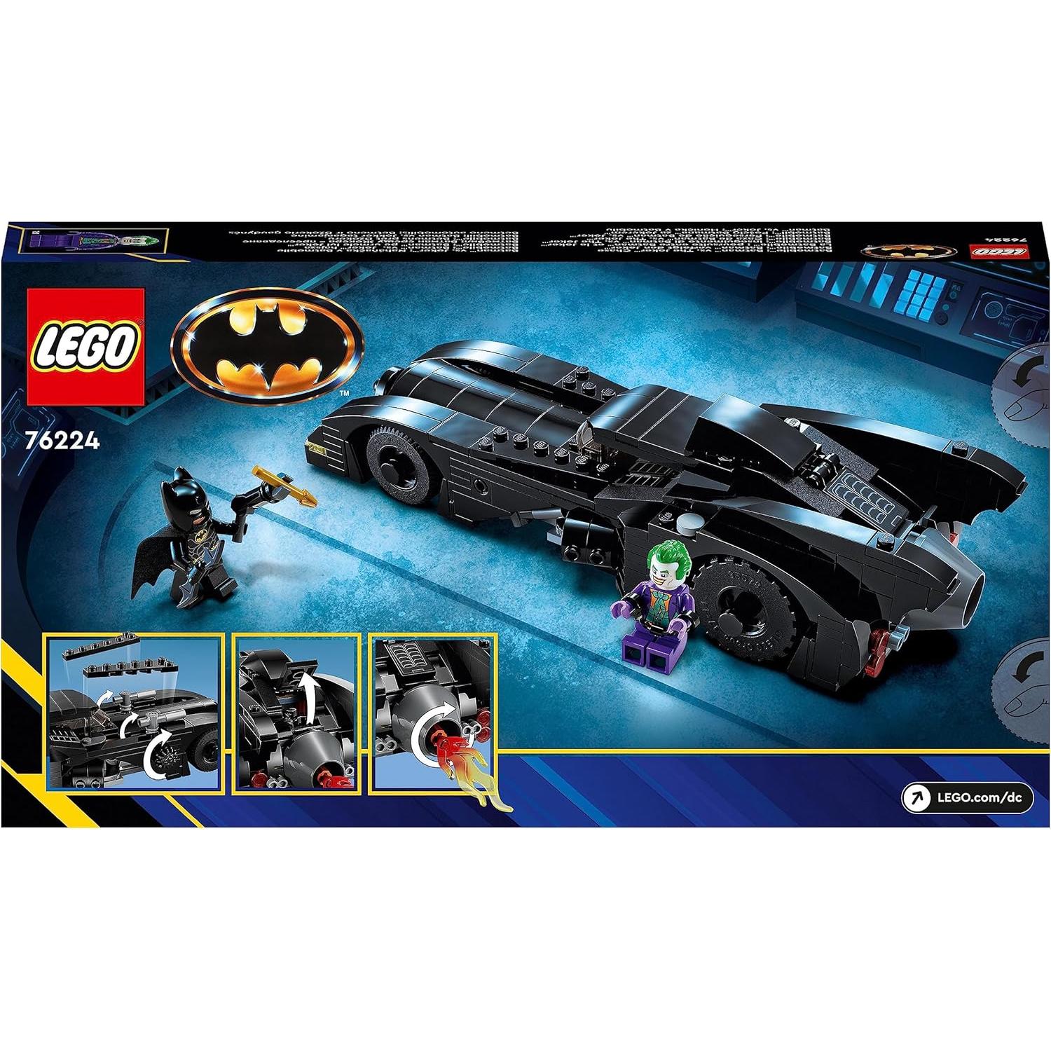 LEGO Batimóvil 1989 Batman vs Joker 76224 - Juguete 2 Minifiguras