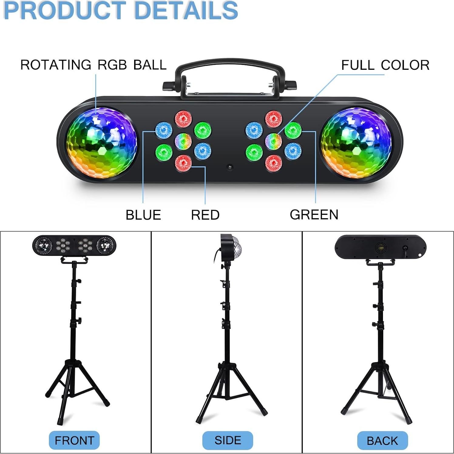 Conjunto de Luces de DJ Telbum TL-E317 con Soporte y LED