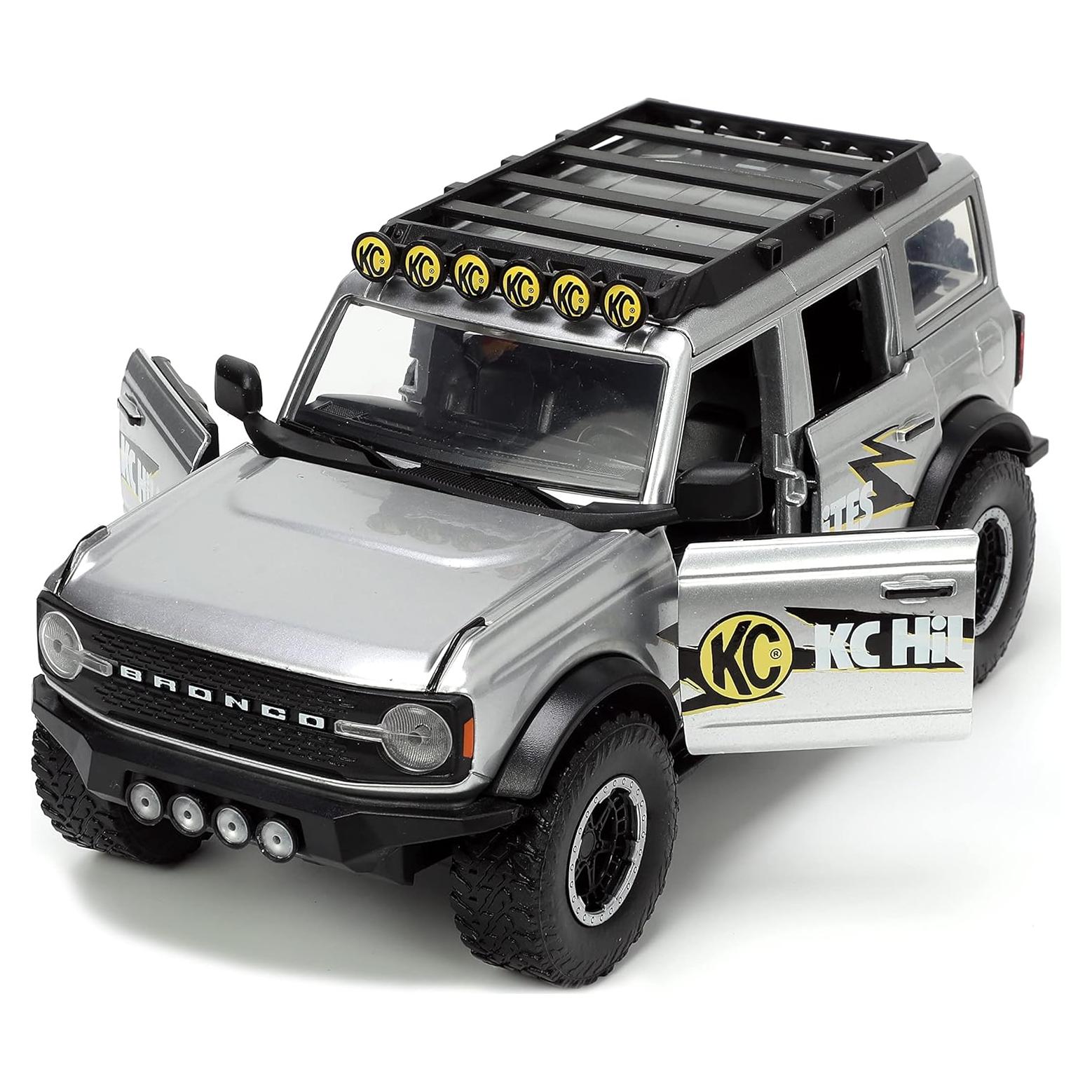 Coche de metal Jada Toys Ford Bronco 2021 1:24 con soporte