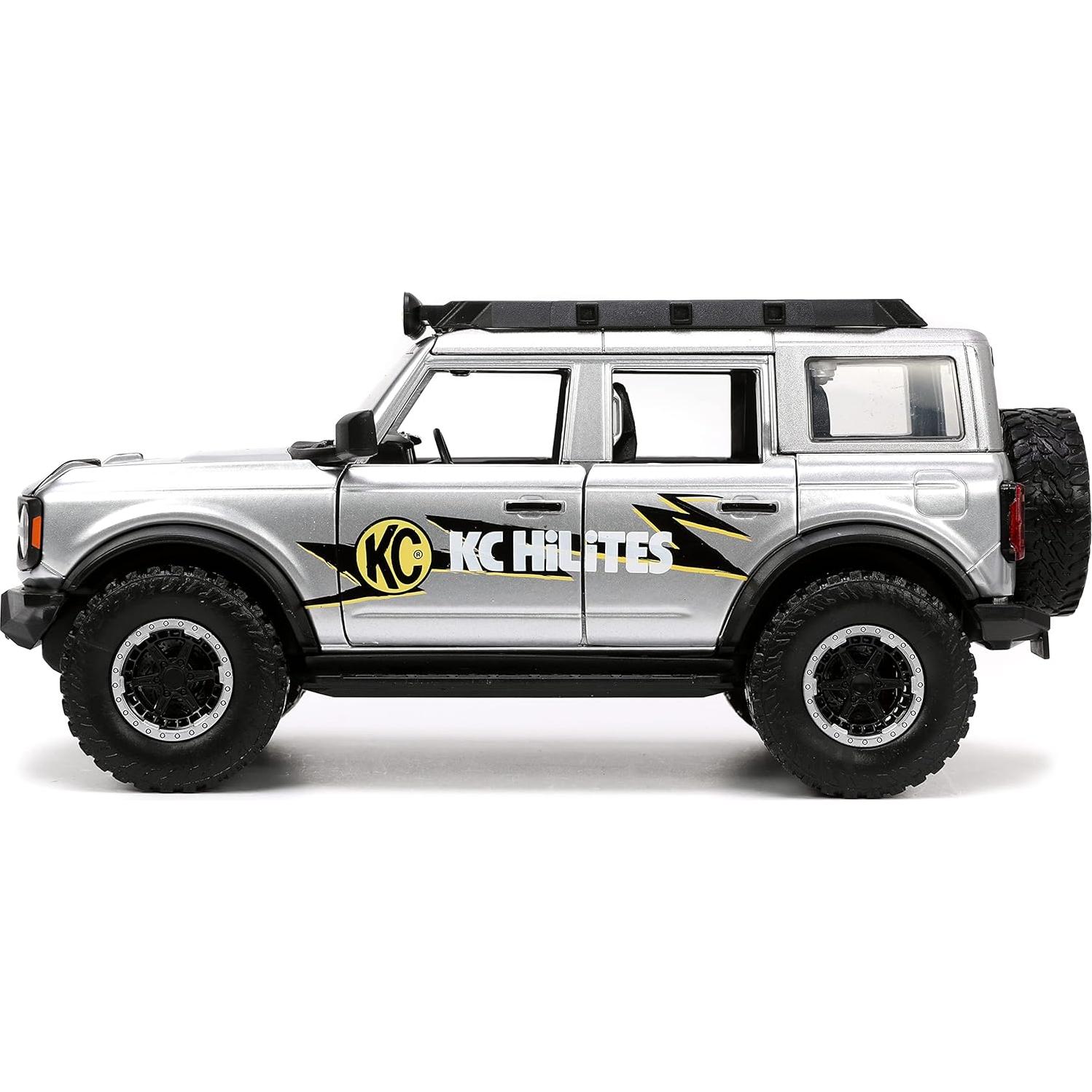 Coche de metal Jada Toys Ford Bronco 2021 1:24 con soporte