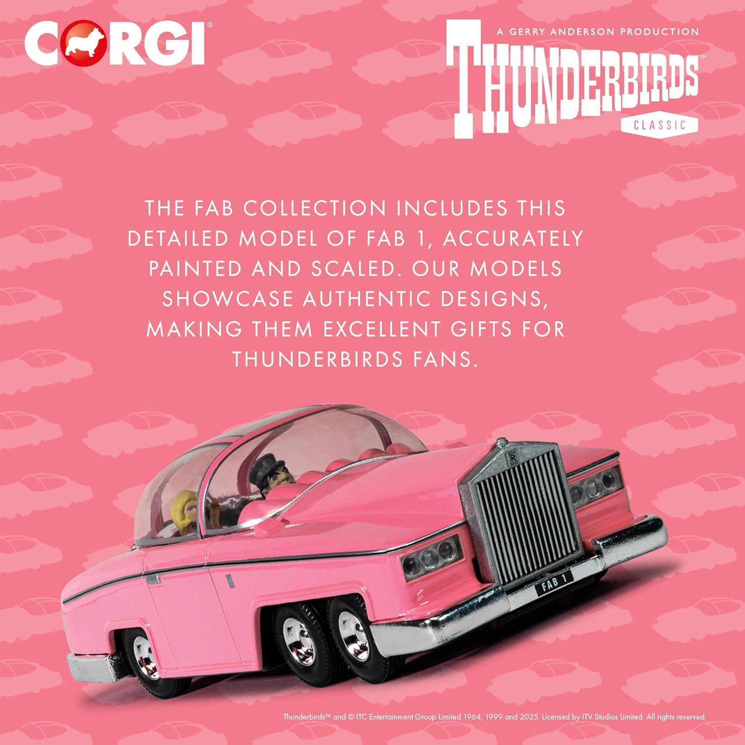 Corgi FAB 1 Thunderbirds - Modelo de Vehículo 18.5x12.8 cm