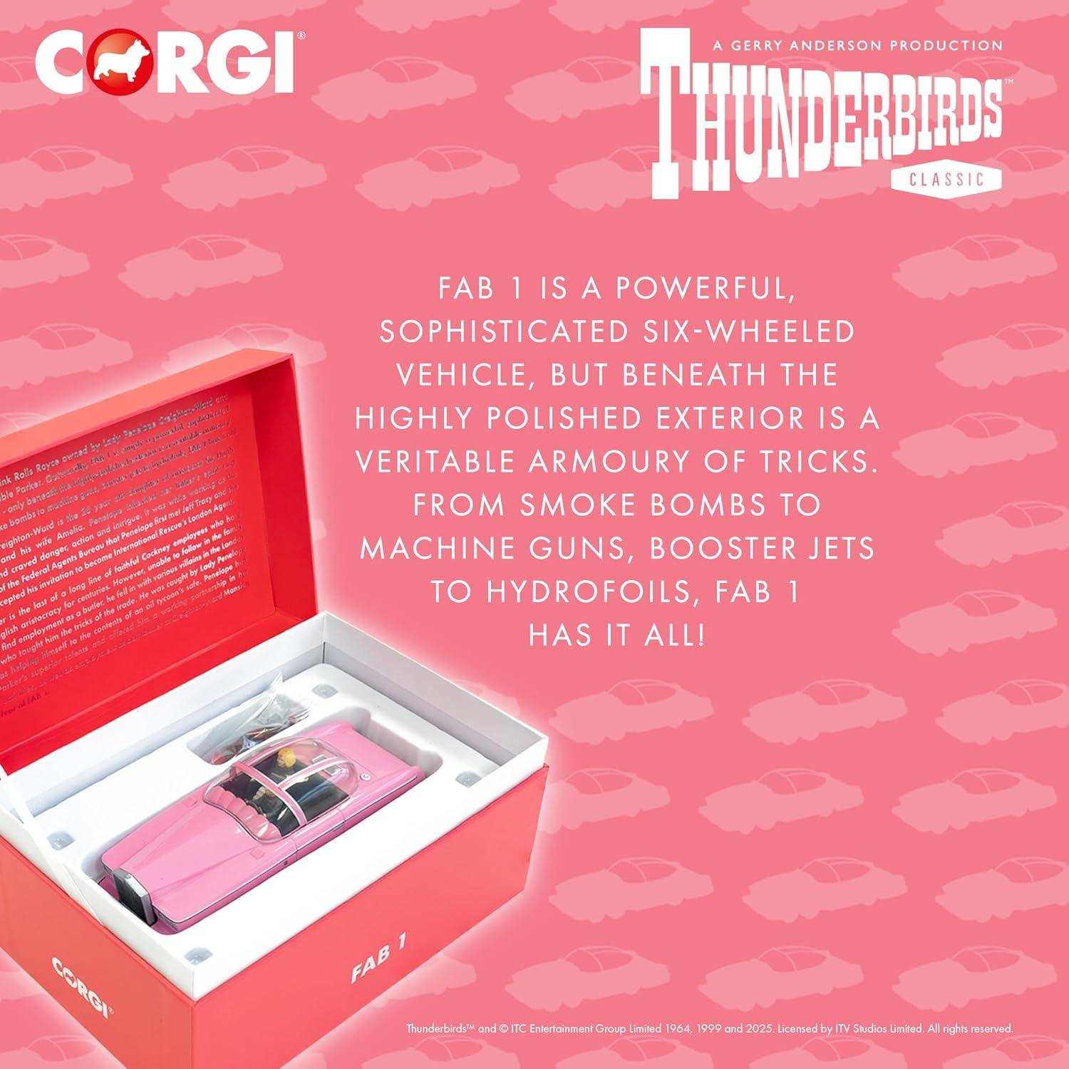 Corgi FAB 1 Thunderbirds - Modelo de Vehículo 18.5x12.8 cm