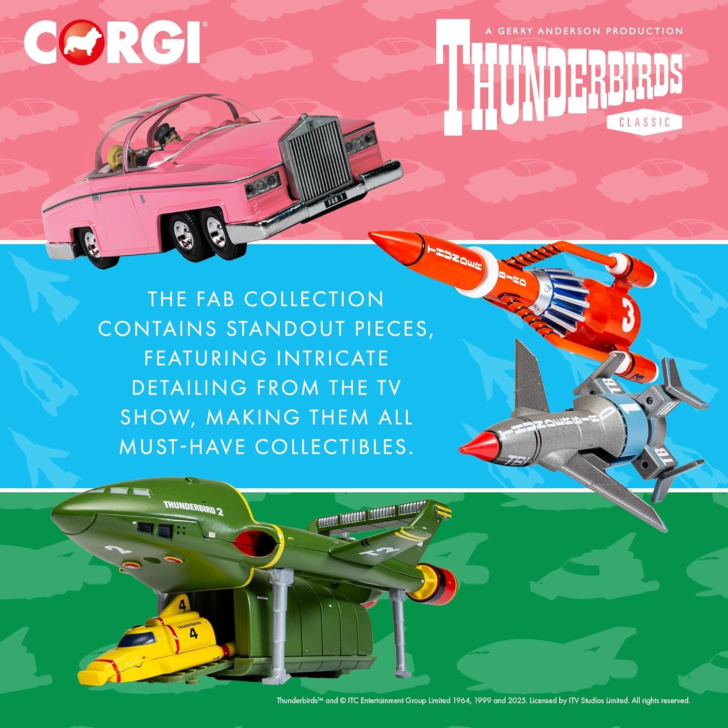Corgi FAB 1 Thunderbirds - Modelo de Vehículo 18.5x12.8 cm
