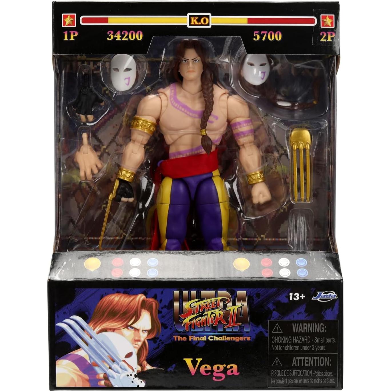 Figura de Acción Vega Jada Toys Street Fighter II 15.24 cm