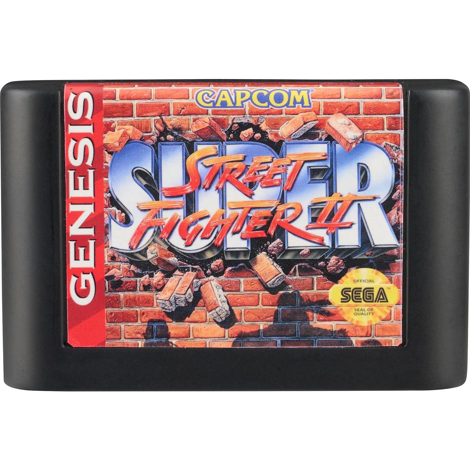 Conjunto Diorama Cartucho Sega Street Fighter II con Figuras