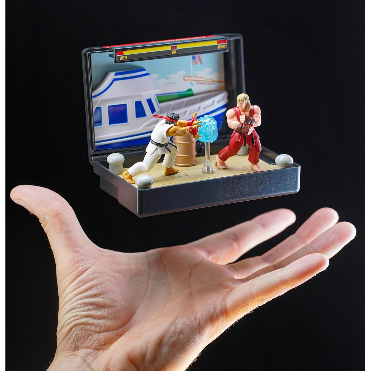 Conjunto Diorama Cartucho Sega Street Fighter II con Figuras