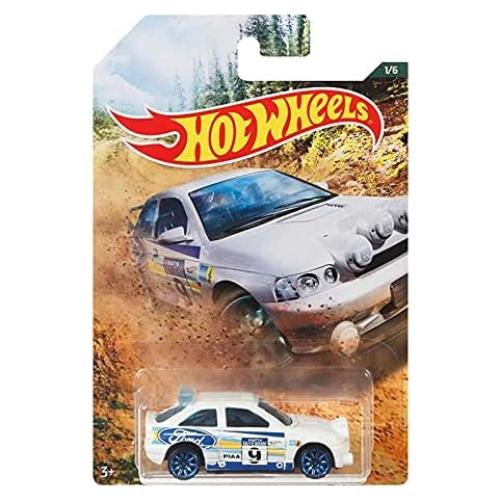 DieCast Hot Wheels Ford Escort Rally Sport 1:64 Blanco