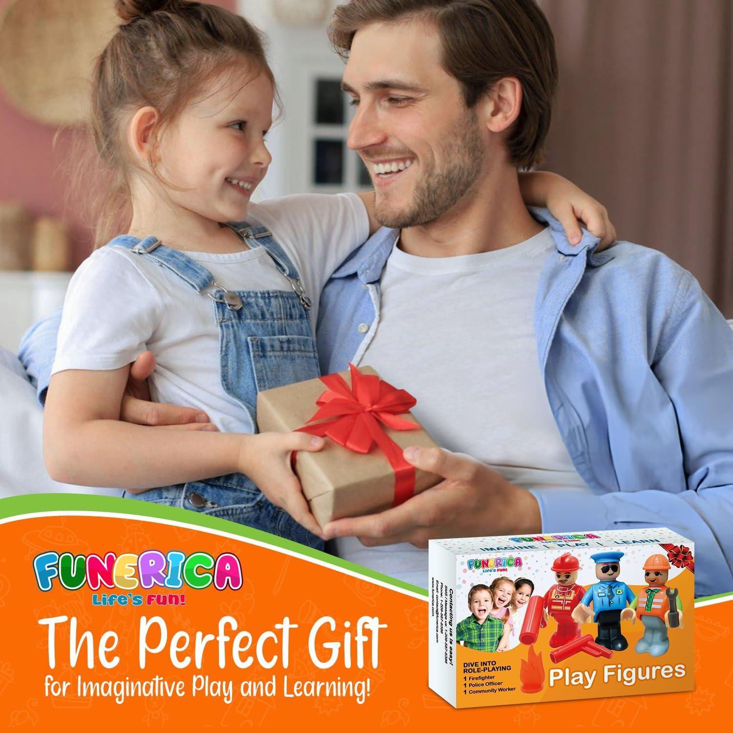 Figuras de Acción FUNERICA - Bombero, Policía y Construcción