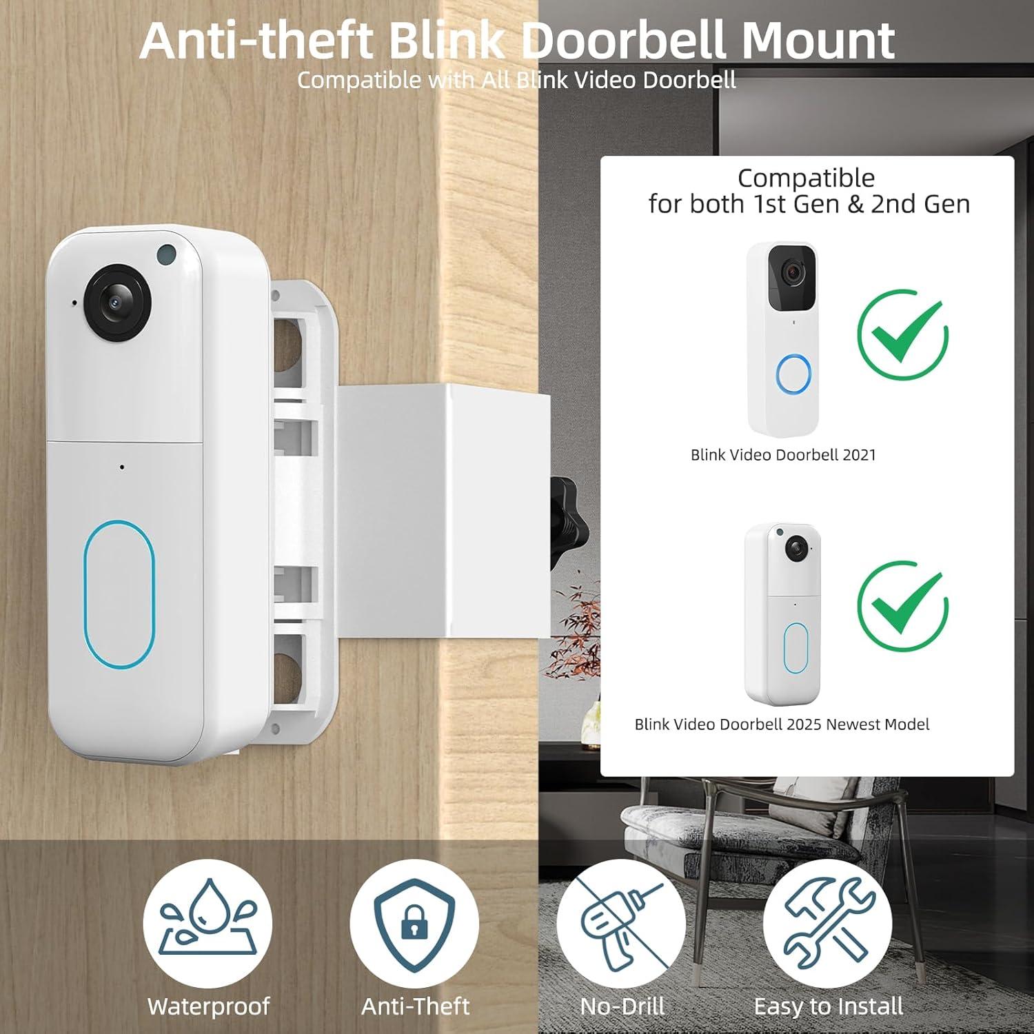 Soporte Ajustable para Timbre Blink 2da Generación - Blanco