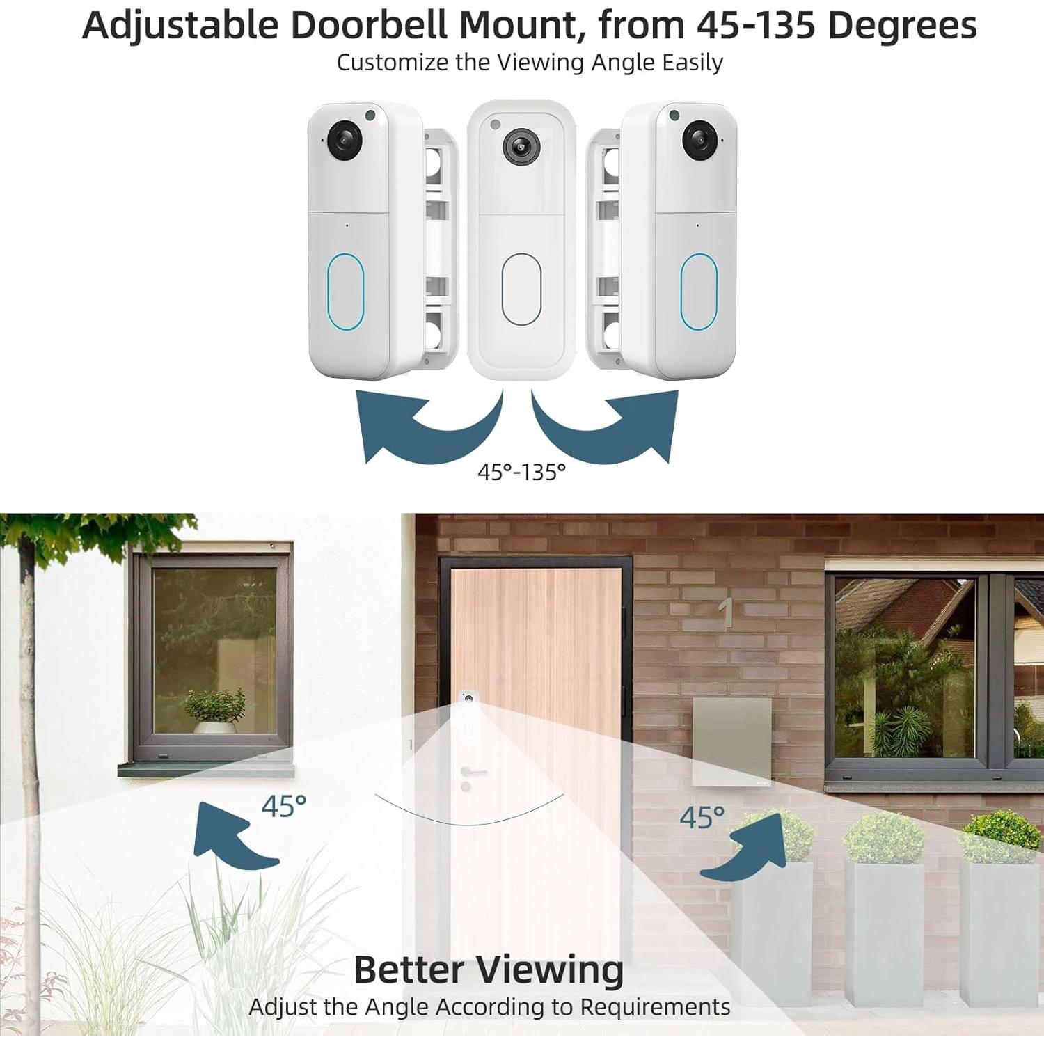 Soporte Ajustable para Timbre Blink 2da Generación - Blanco