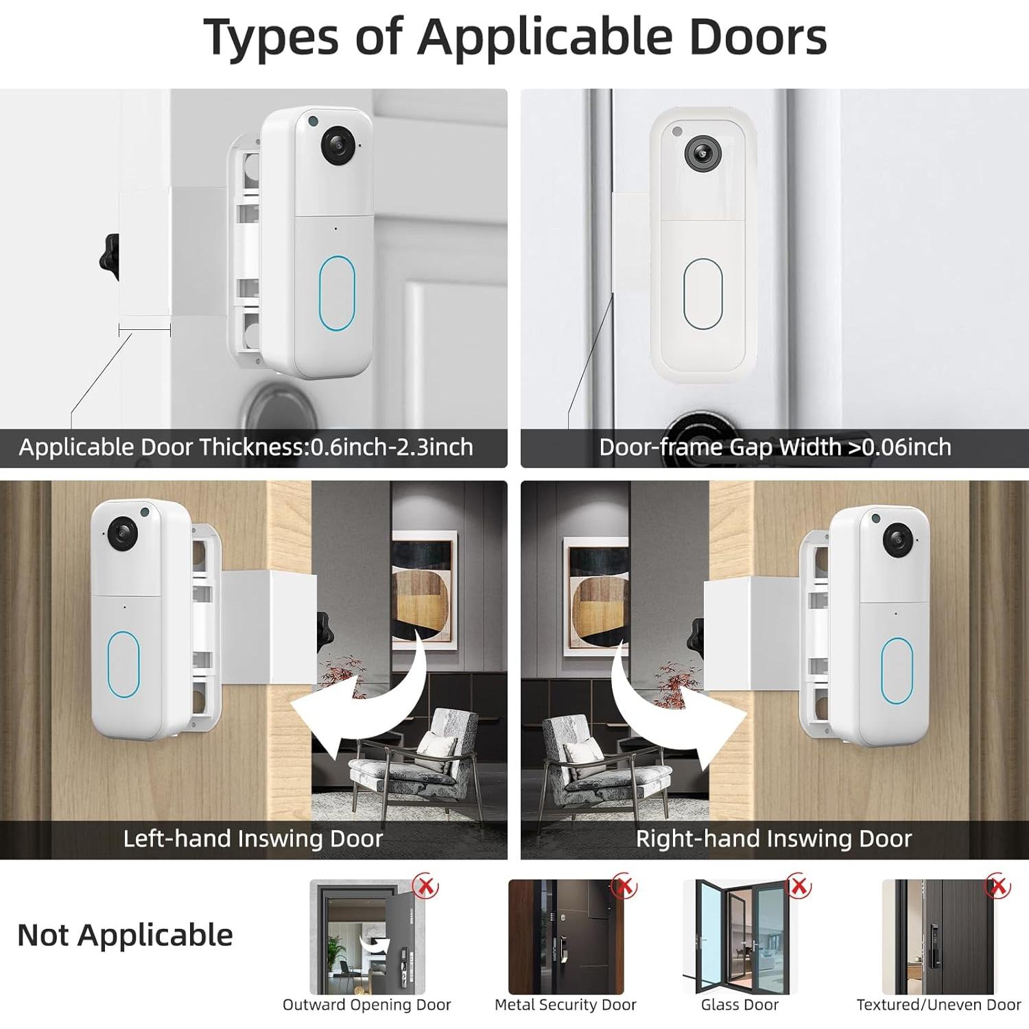 Soporte Ajustable para Timbre Blink 2da Generación - Blanco