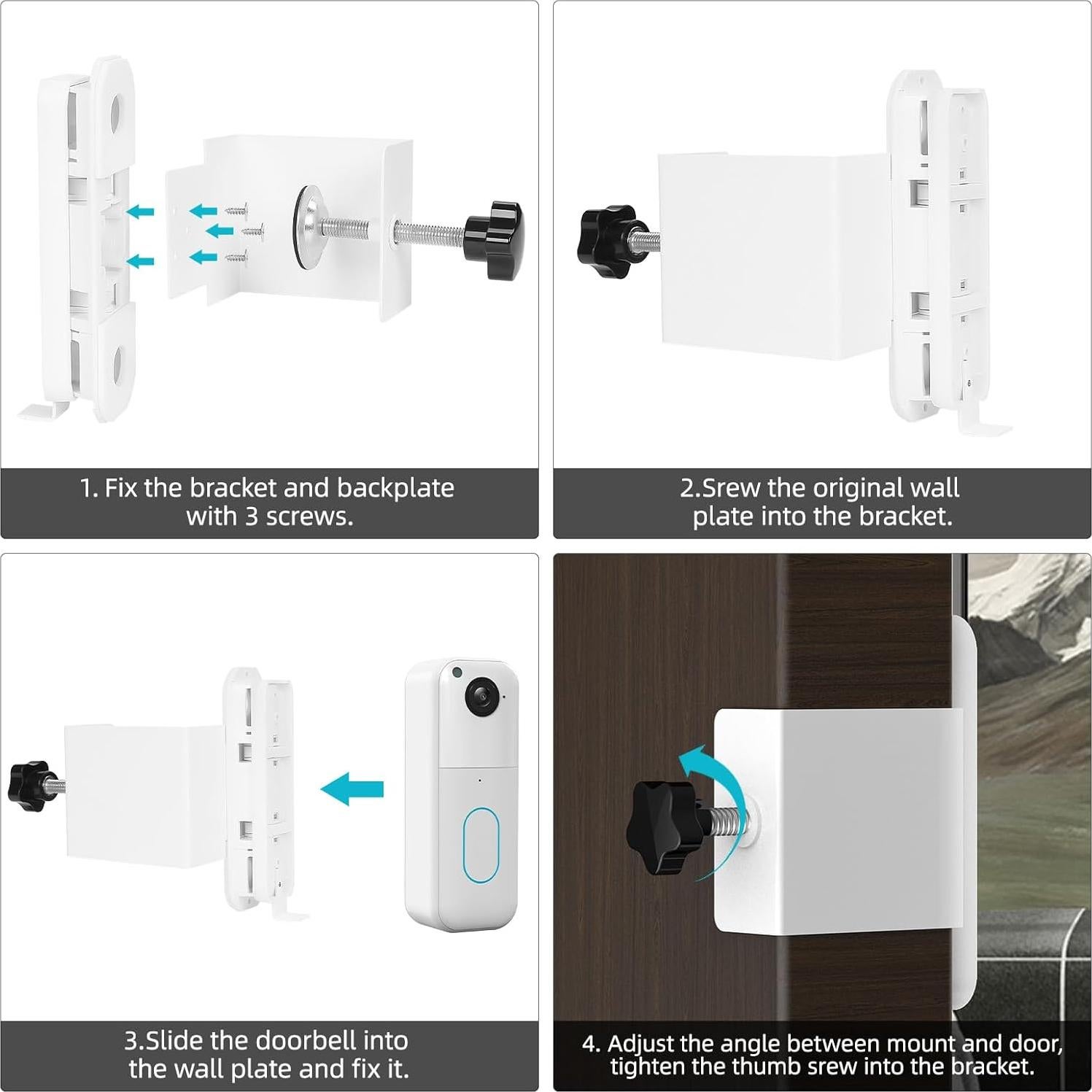Soporte Ajustable para Timbre Blink 2da Generación - Blanco