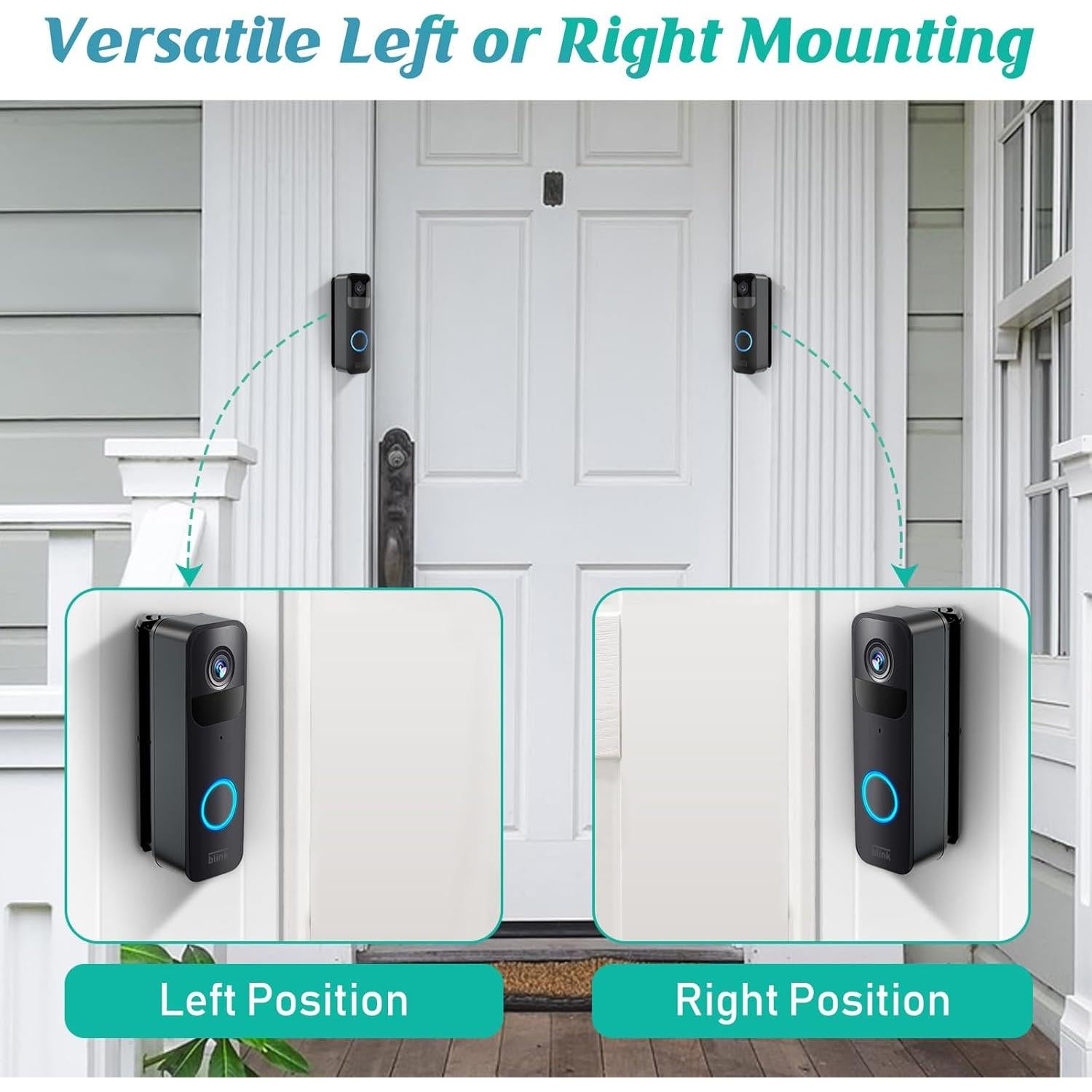 Soporte de Ángulo Ajustable SIBADA para Timbre Blink Negro