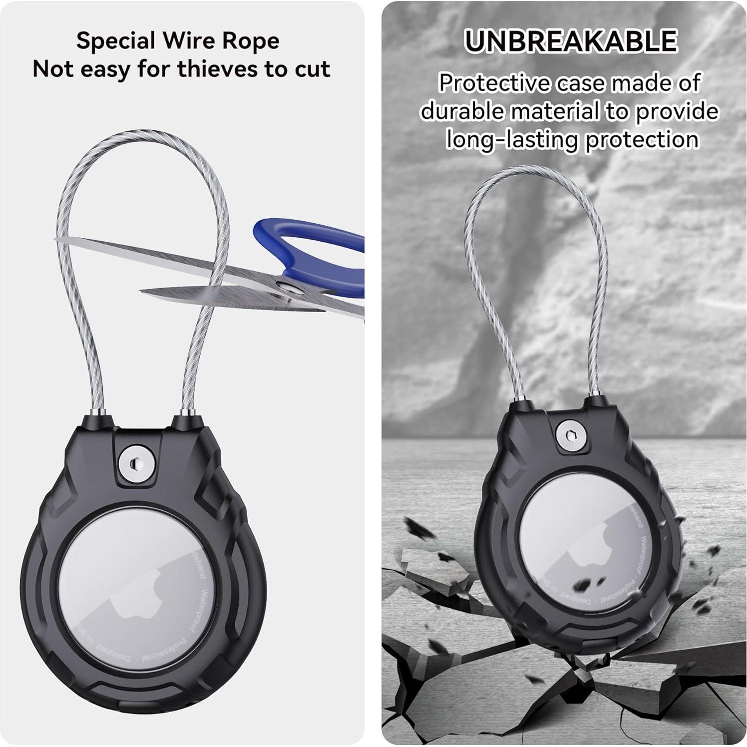 Soporte para AirTag GOCII, estuche impermeable, paquete de 4